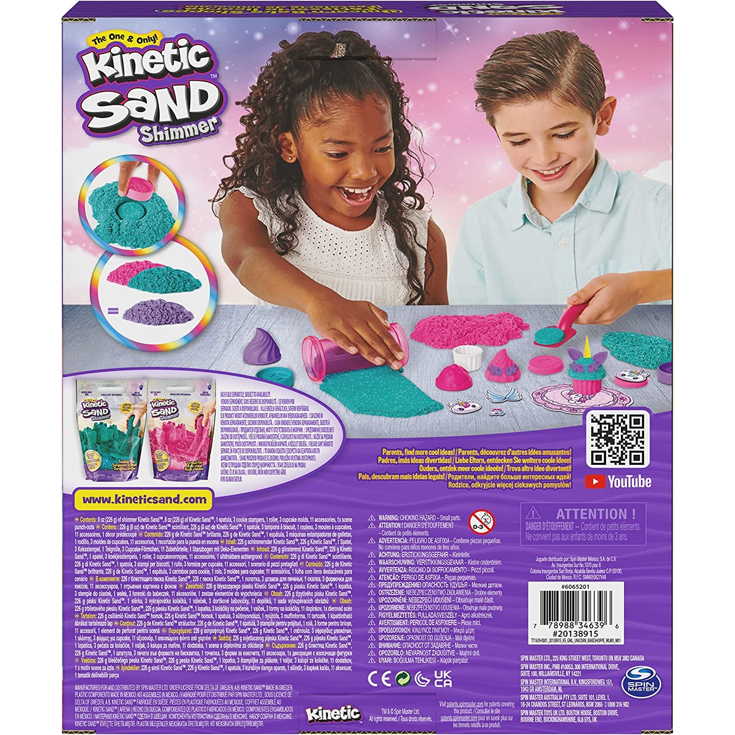 Spin Master 6065201 Kinetic Sand Einhorn Back Set