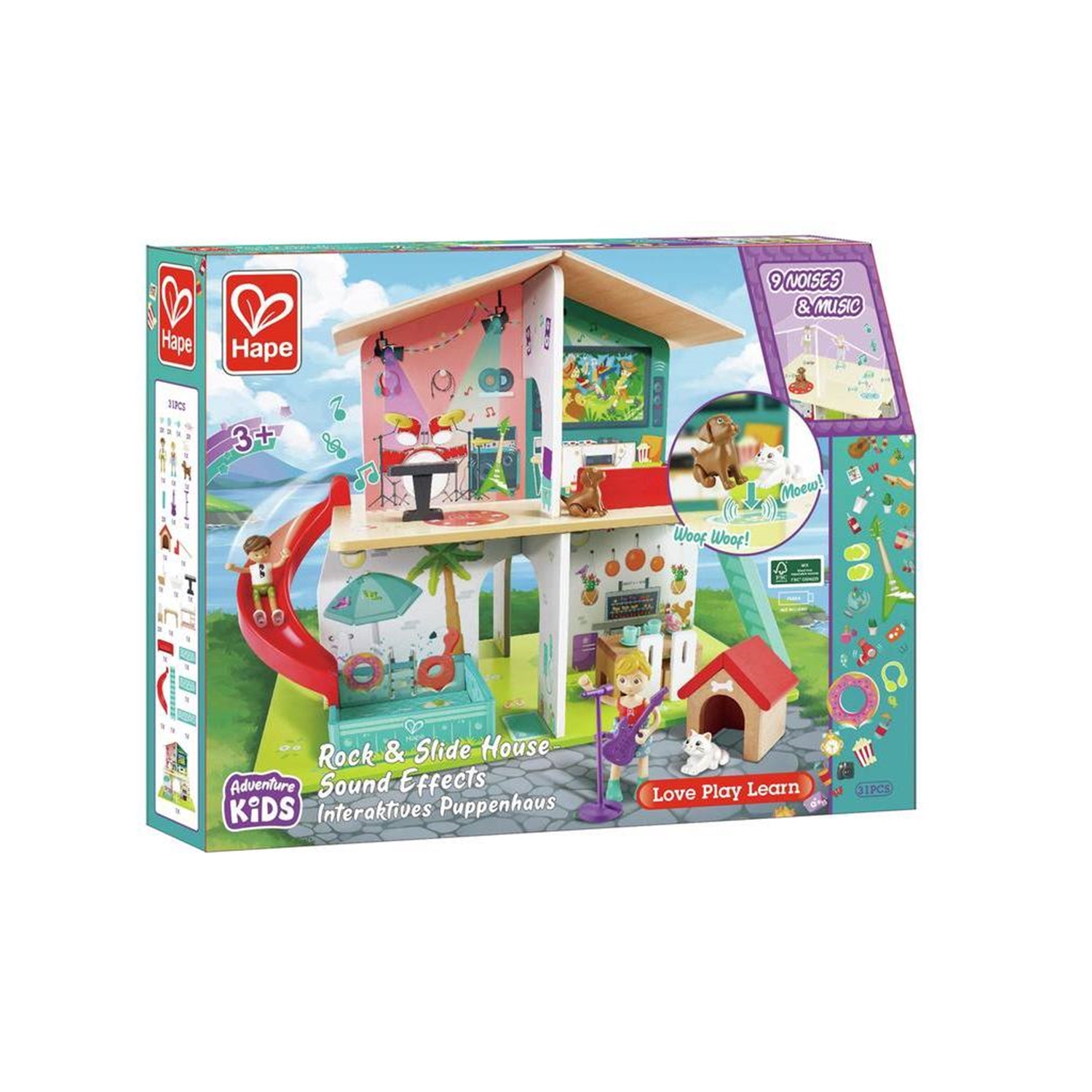 Hape E3411 Interaktives Puppenhaus