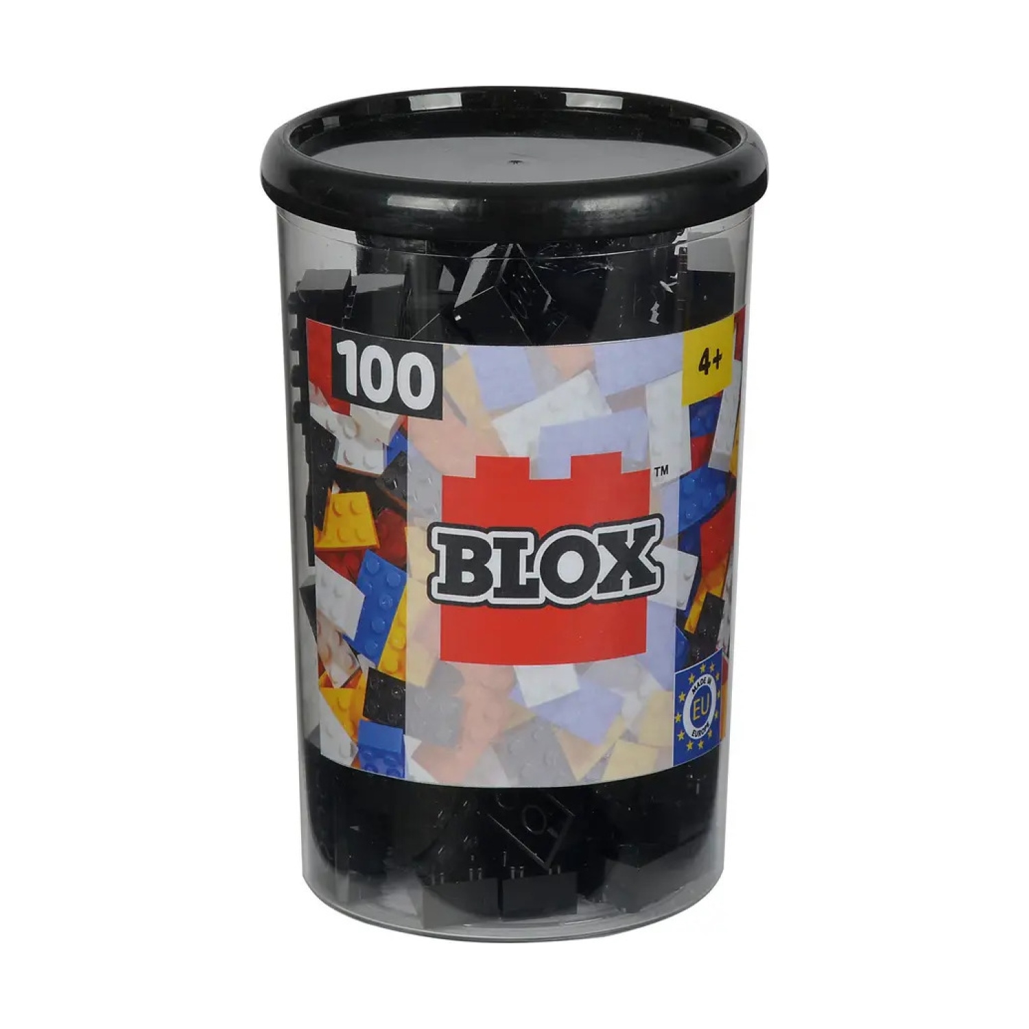 Androni Giocattoli 104118916 Blox 100 schwarze 8er Steine in Dose