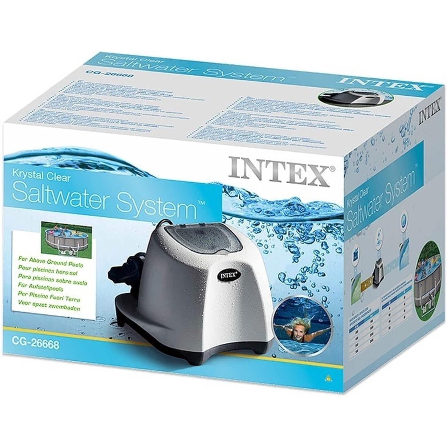 Intex 26668 230V KRYSTAL CLEAR SALTWATER SYSTEM CG-26668