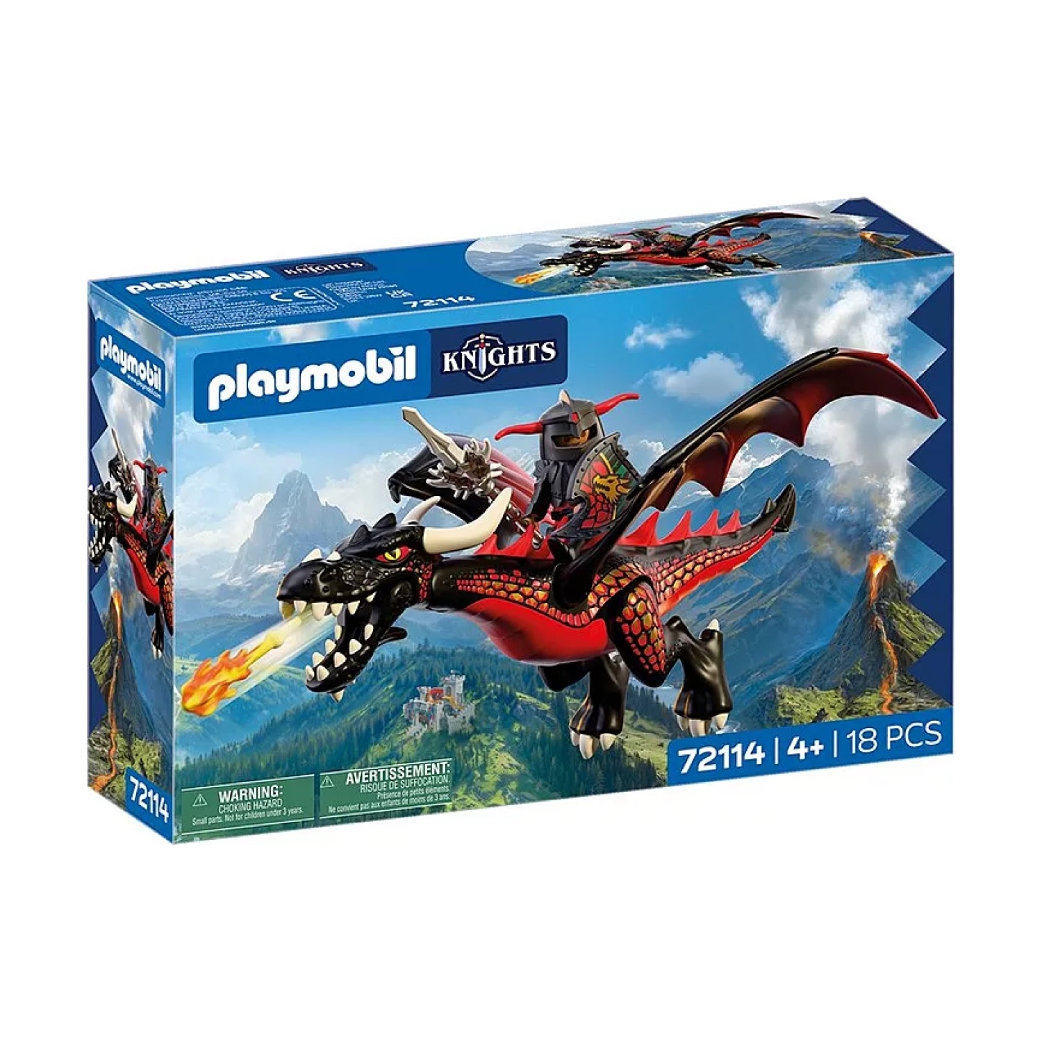 PLAYMOBIL 72114 Knights Schwarzer Drache