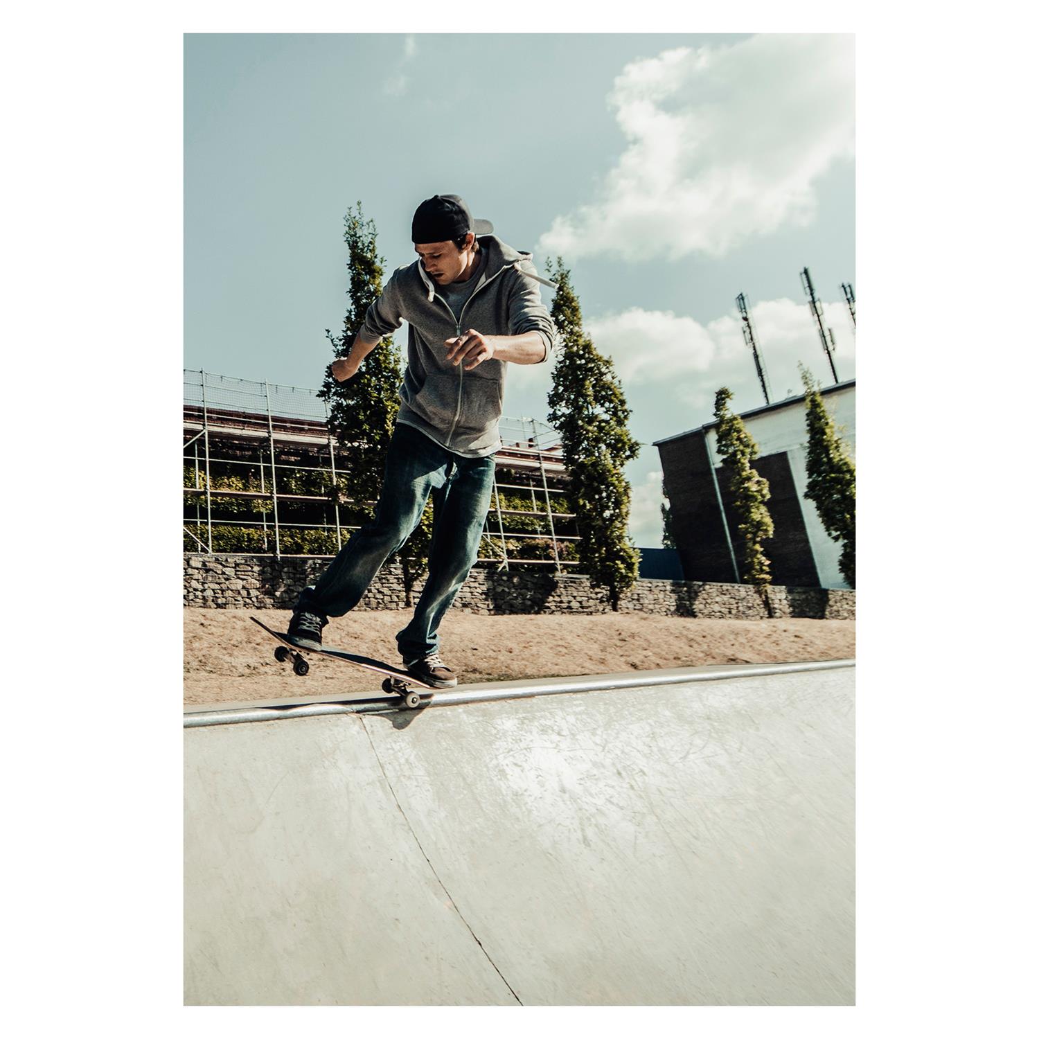 Hudora 12173 Skateboard Columbia Heights ABEC 3 mit Rucksack
