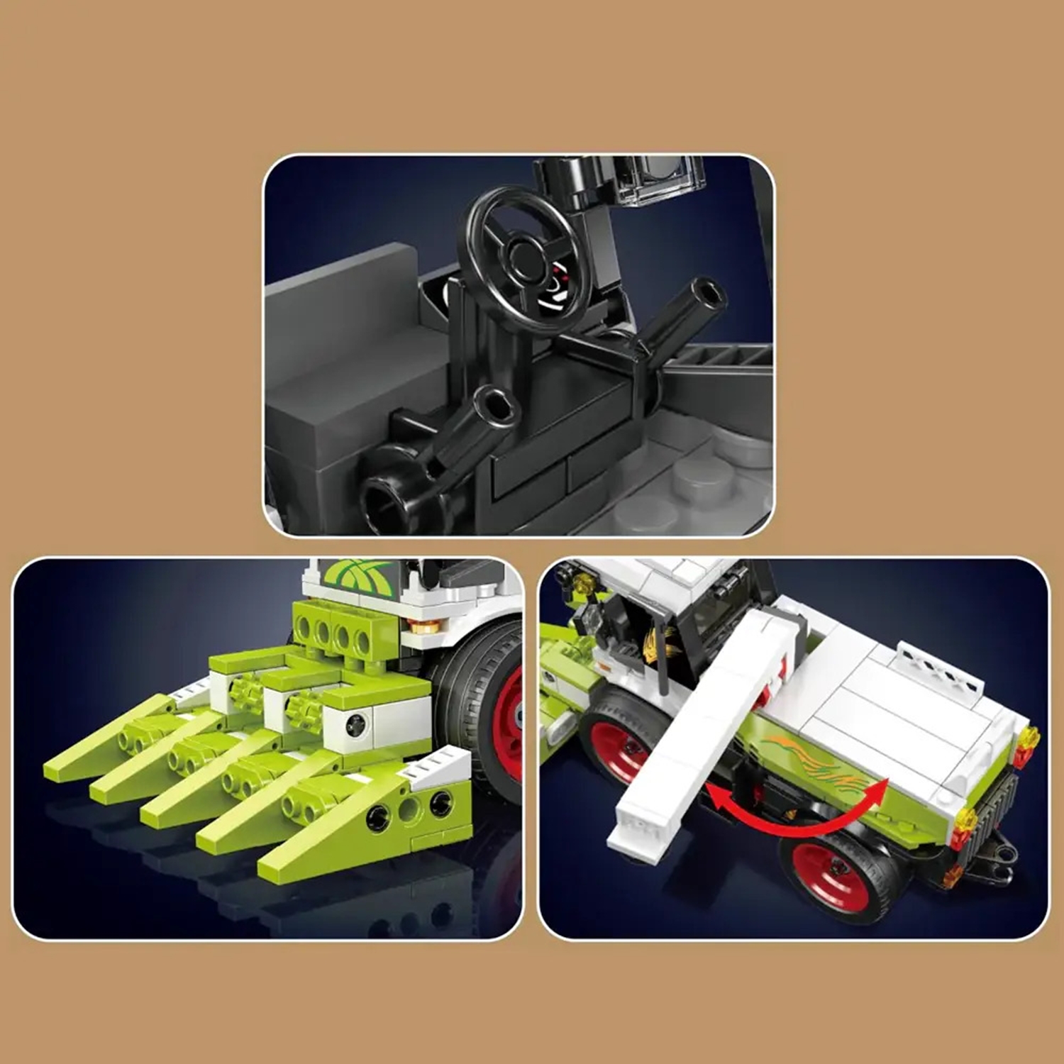 Mould King 24091 Combine Harvester