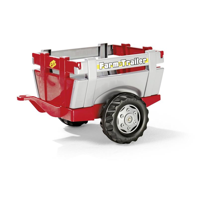 Rolly Toys 122097 rollyFarm Trailer, rot/silber