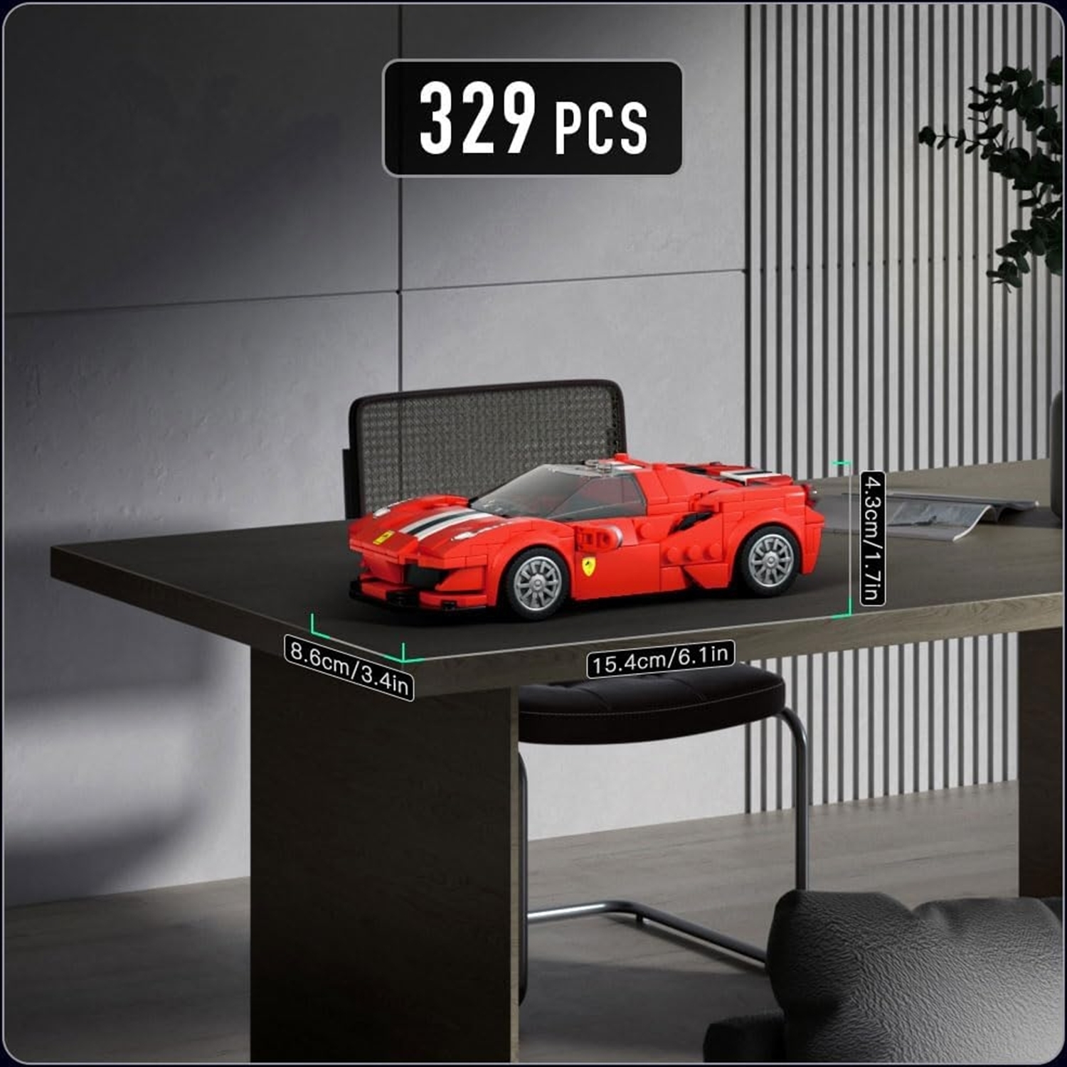Mould King 27006 Sportwagen 488 GTB + Showcase