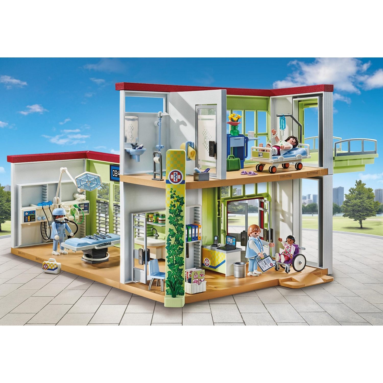PLAYMOBIL 71615-16 Modernes Krankenhaus + Entbindungsstation