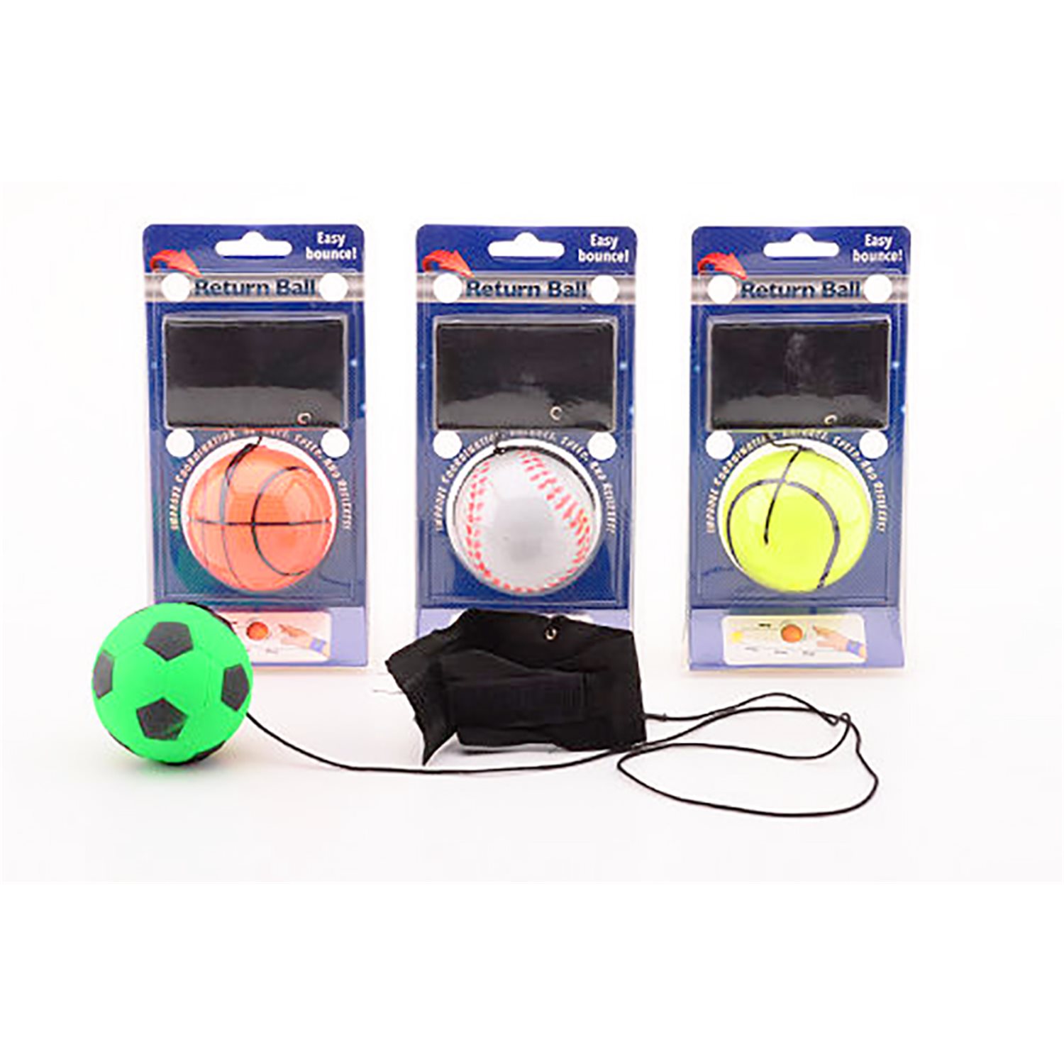 Johntoy 29595 Wurf- und Fangball mit Pulsband