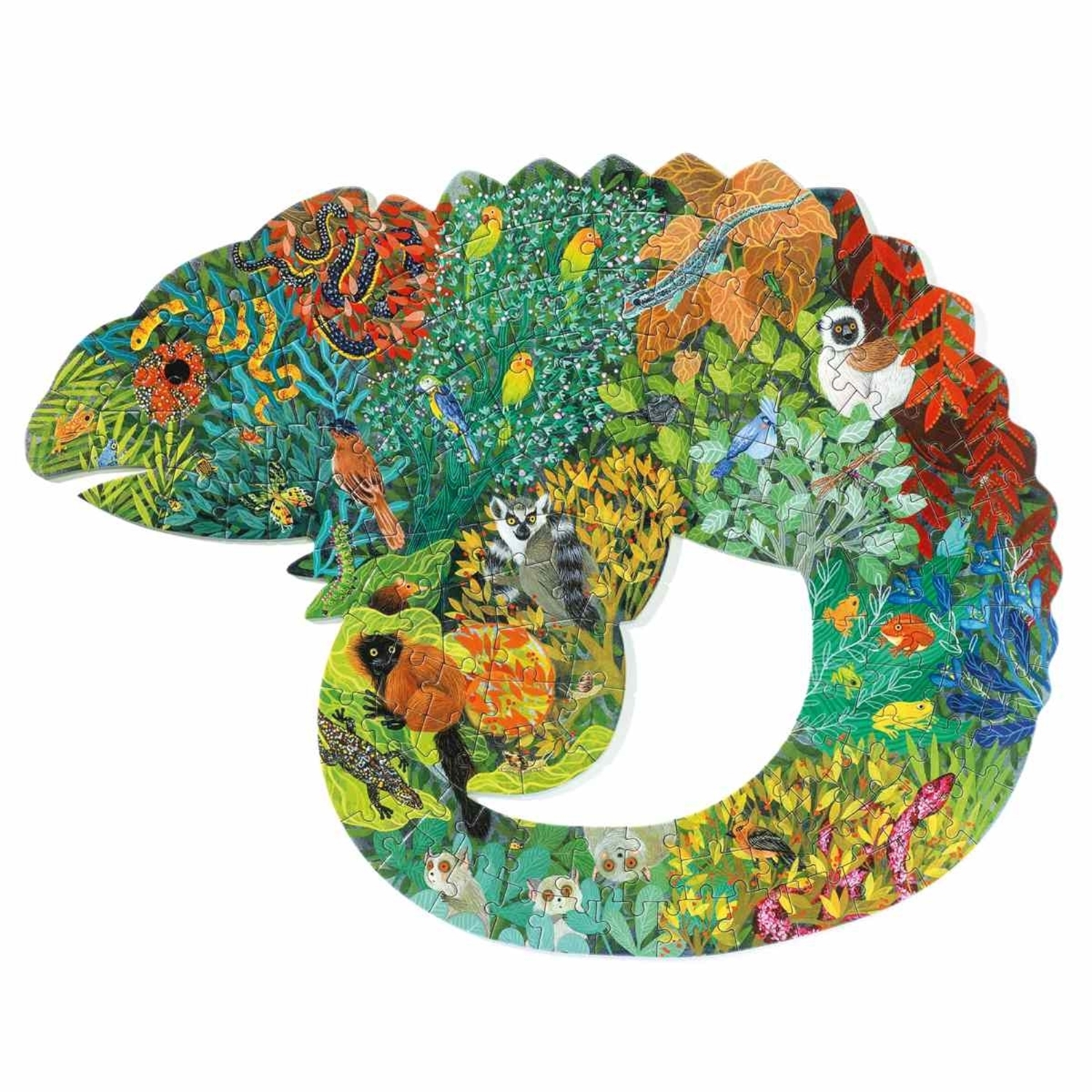Djeco DJ07655 Puzz' Art Chameleon, 150 Teile