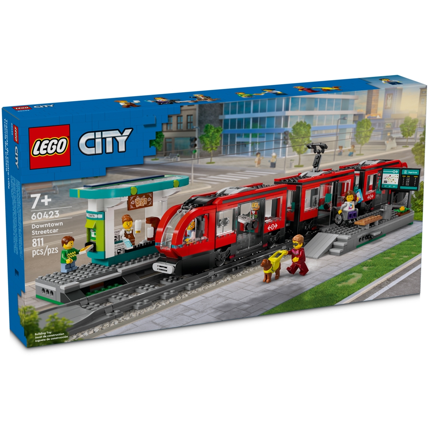 LEGO 60423 City Straßenbahn mit Haltestelle