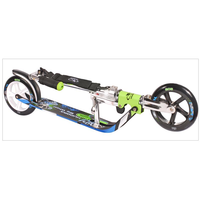 Hudora 14750/01 Big Wheel 205 Scooter grün-blau