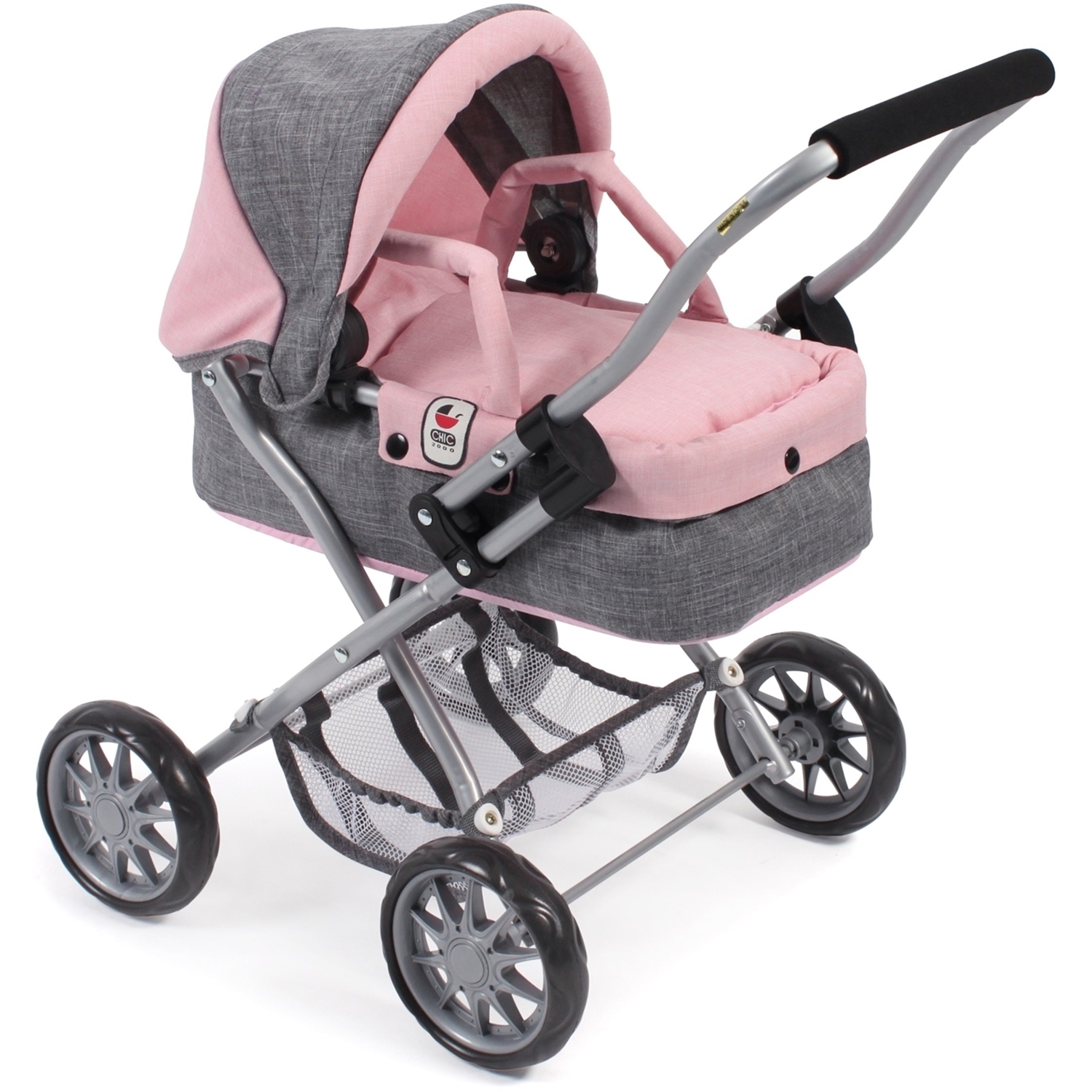 Bayer Chic 2000 555-15 Mini-Kuschelwagen "SMARTY" Melange grau-rosa