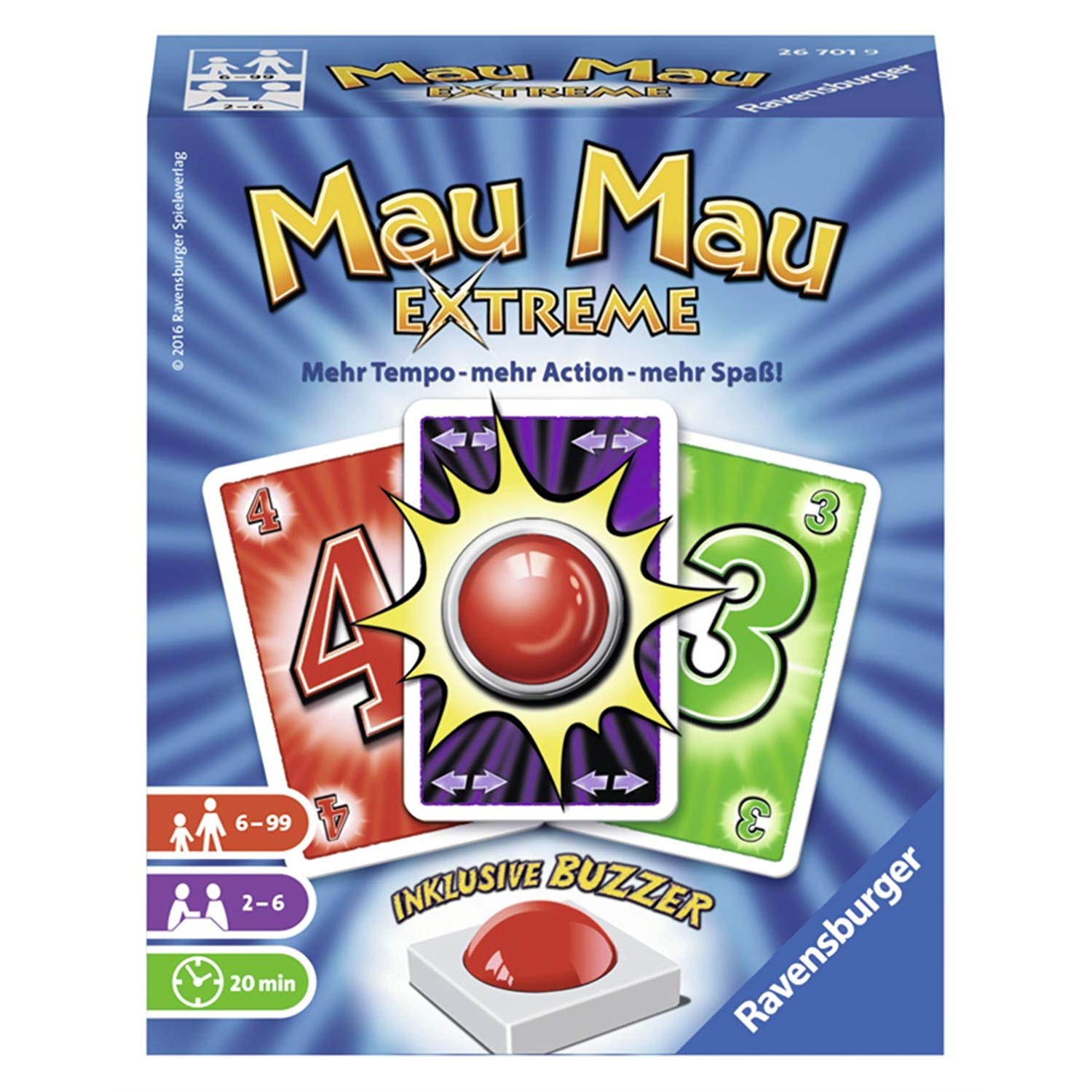 Ravensburger 26701 Mau-Mau Extrem