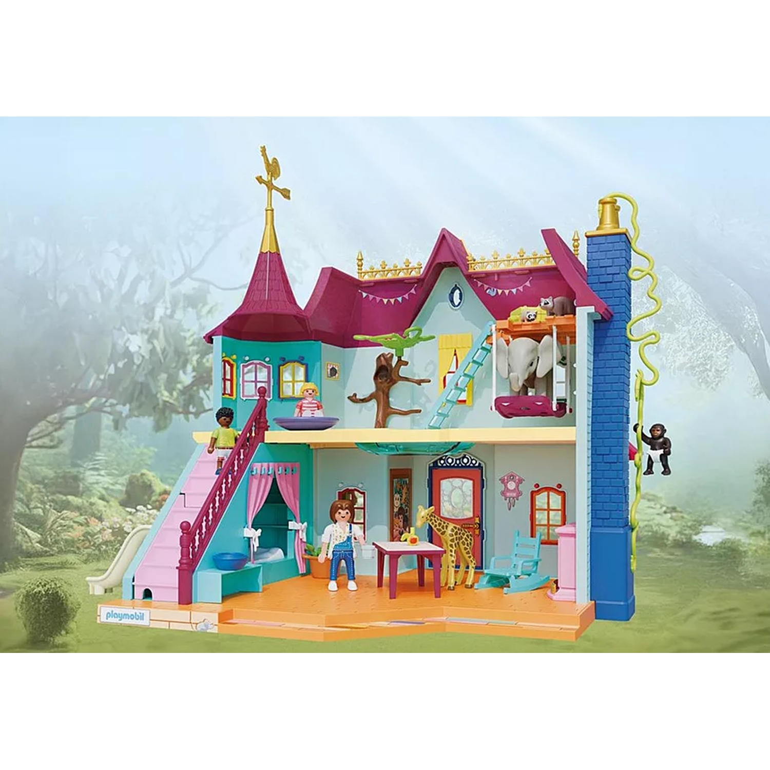 PLAYMOBIL 71852 Animals & Friends Kunterbunte Tiervilla
