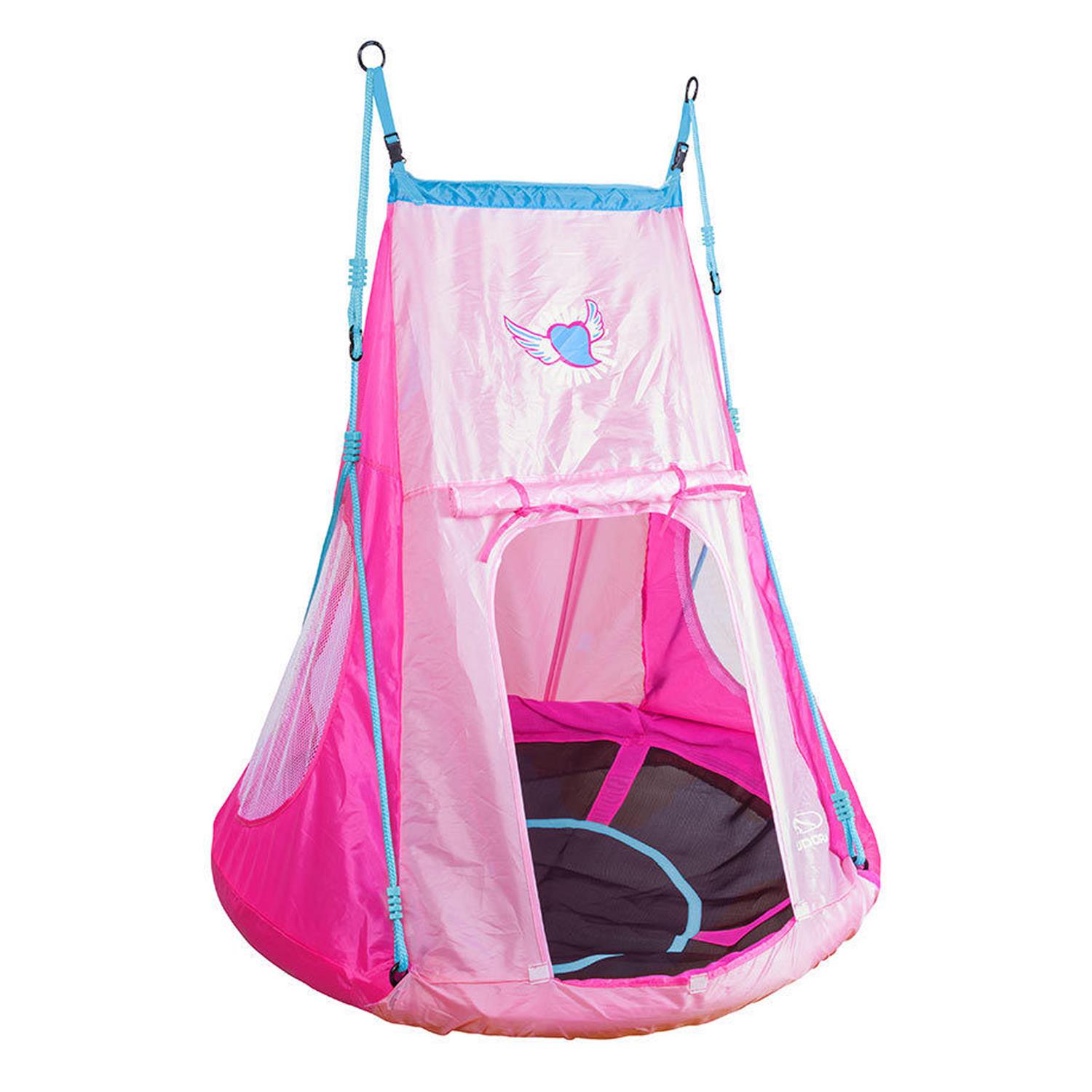 Hudora 72153 Nestschaukel mit Zelt Heart, 110 cm