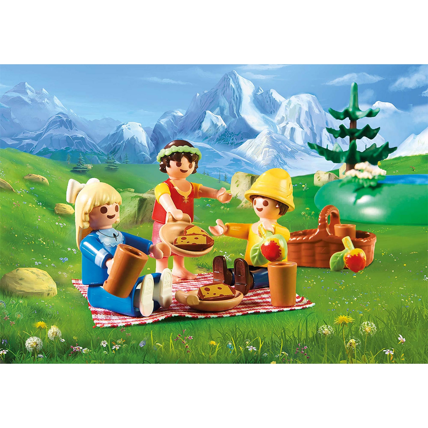 PLAYMOBIL 70254 Am Kristallsee mit Heidi, Peter und Clara –