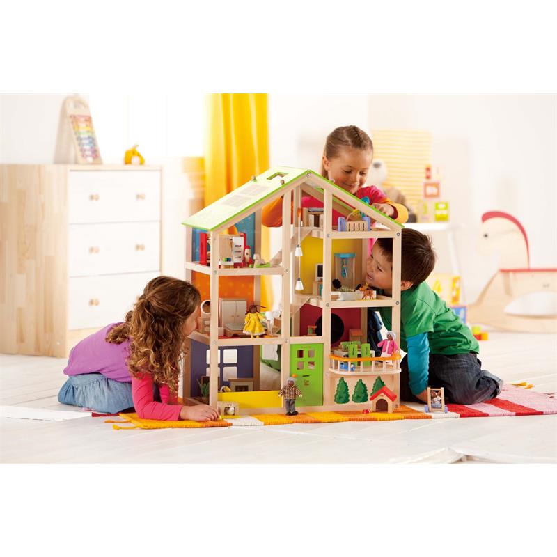 Hape E3401 Vierjahreszeitenhaus (möbliert)
