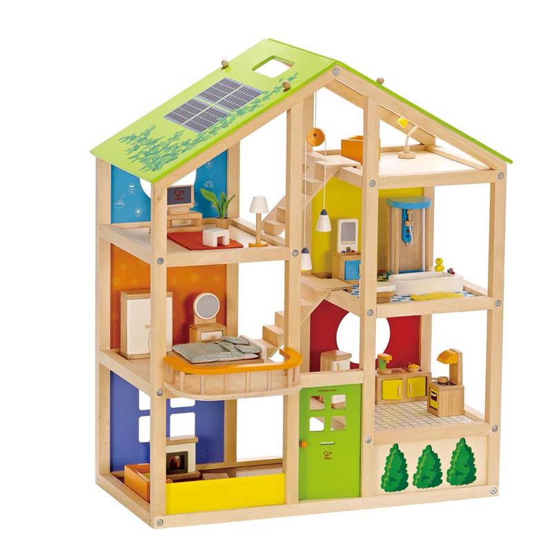 Hape E3401 Vierjahreszeitenhaus (möbliert)