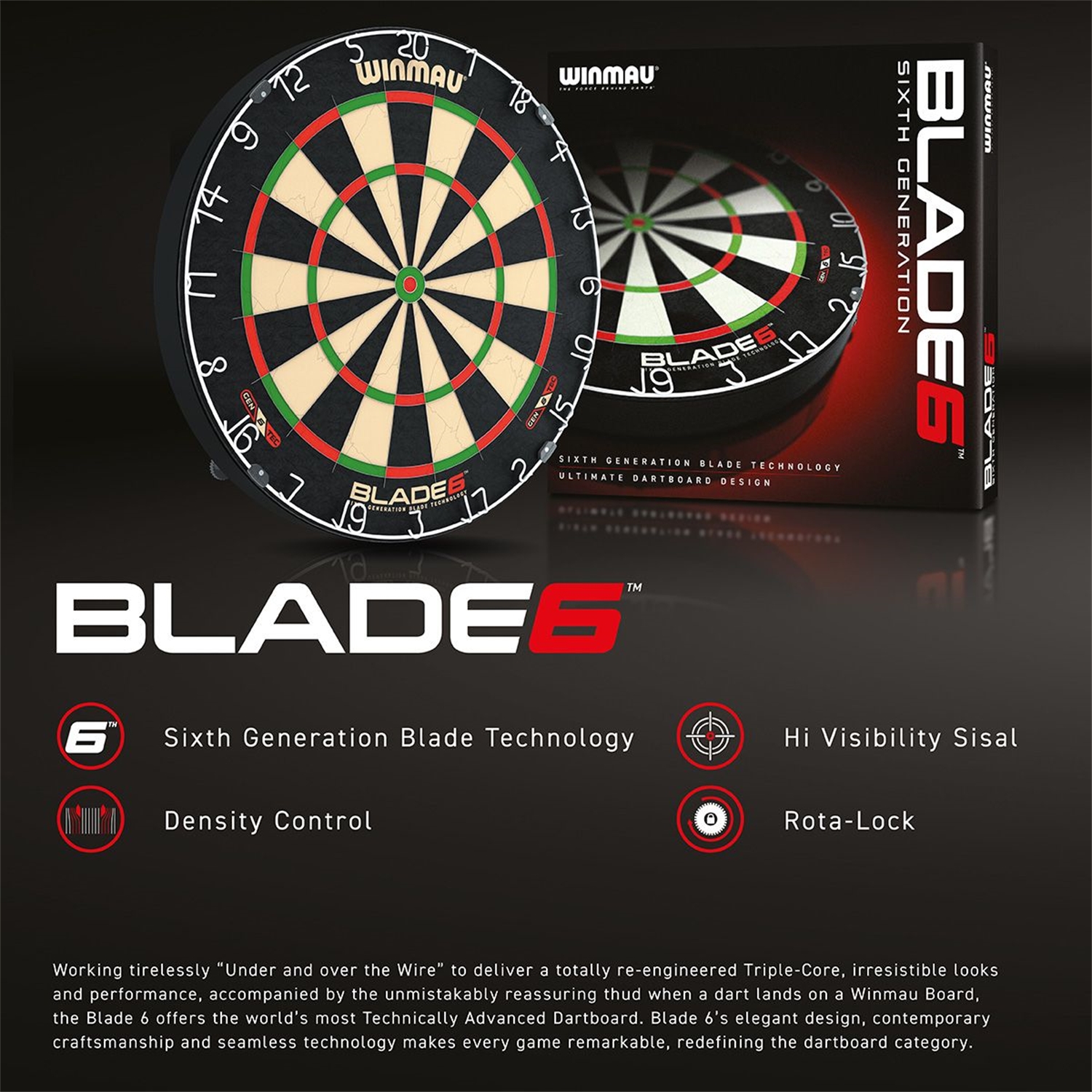 Winmau 806903 Dartboard Winmau Blade 6