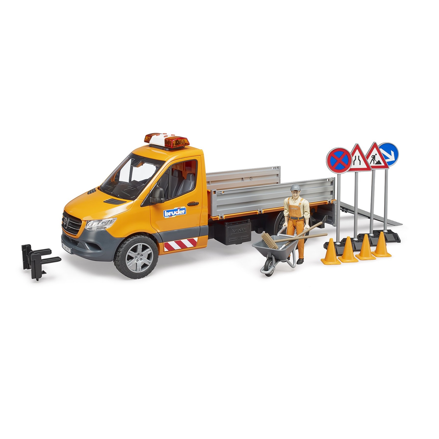 Bruder 02677 MB Sprinter Kommunal mit Fahrer L+S Modul und Zube