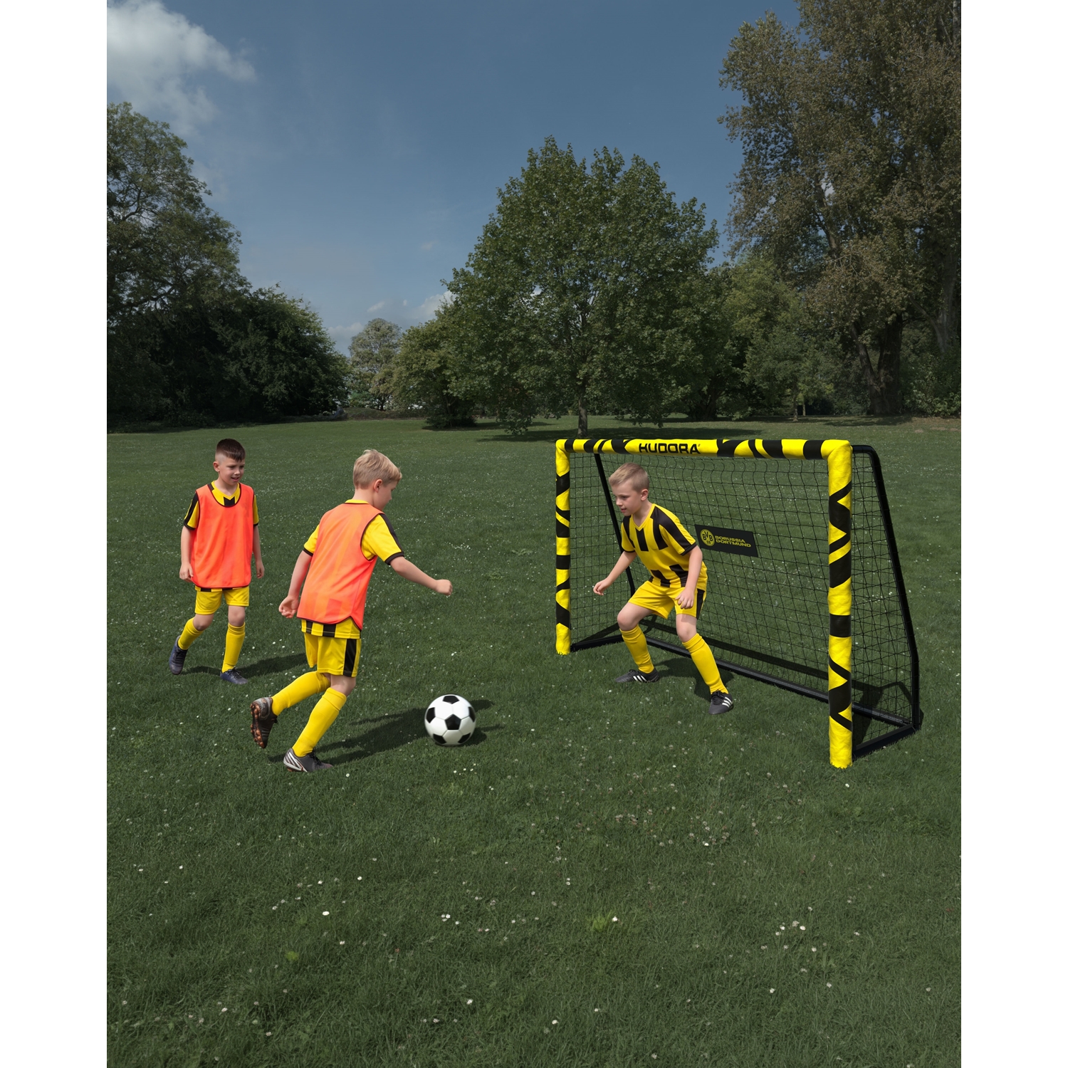 Hudora 77058 Fußballtor Pro Tect 180 Advanced BVB Edition