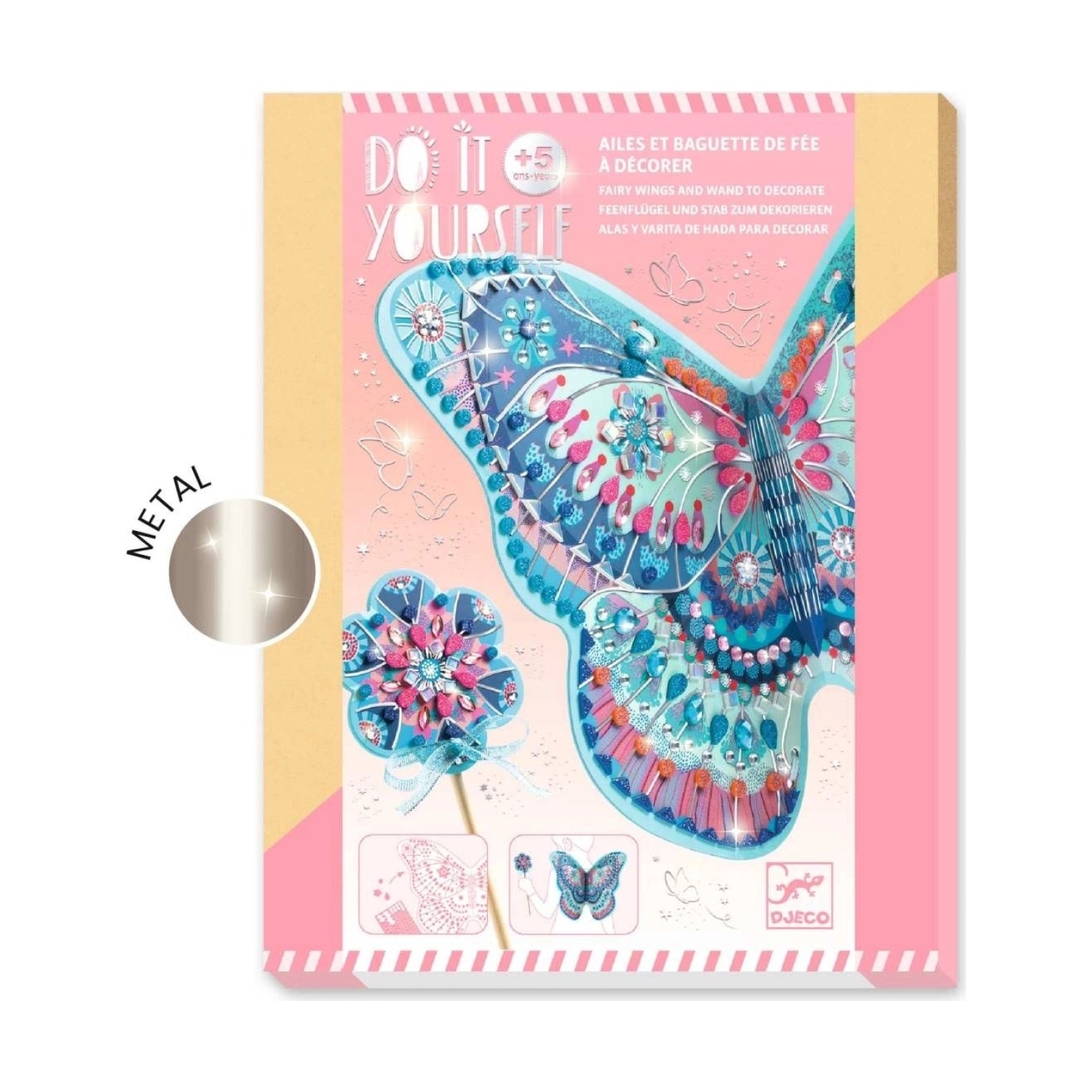 Djeco DJ07939 DIY: Feenflügel & Zauberstab
