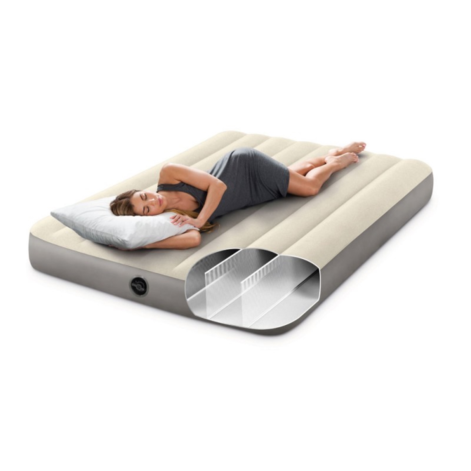 Intex 64102 Luftbett - Full Dura-Beam Series Single High