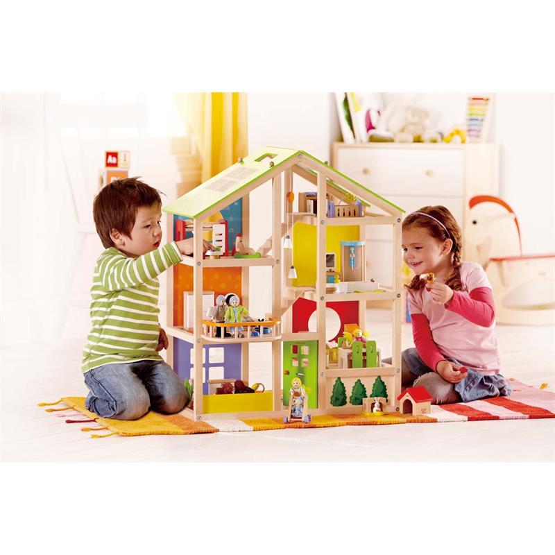 Hape E3401 Vierjahreszeitenhaus (möbliert)