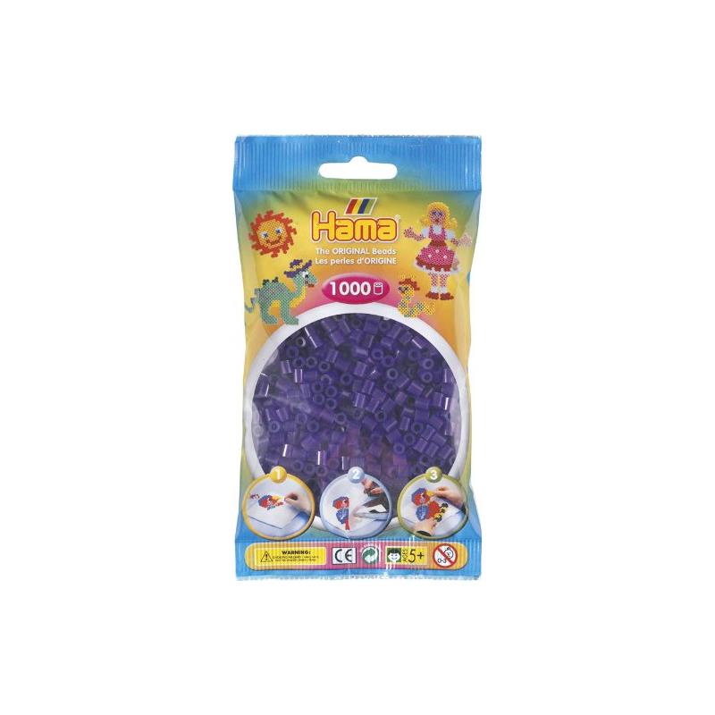 Hama 207-24 Perlenbtl. 1000 Stck., trsp. lila