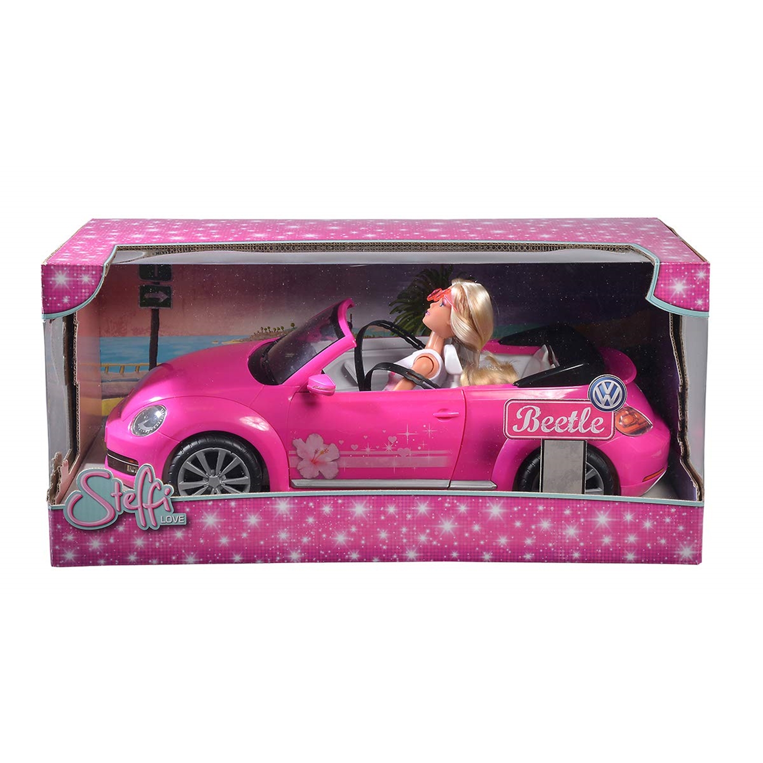 Simba Toys 105733353 Steffi Love VW Beetle Cabriolet