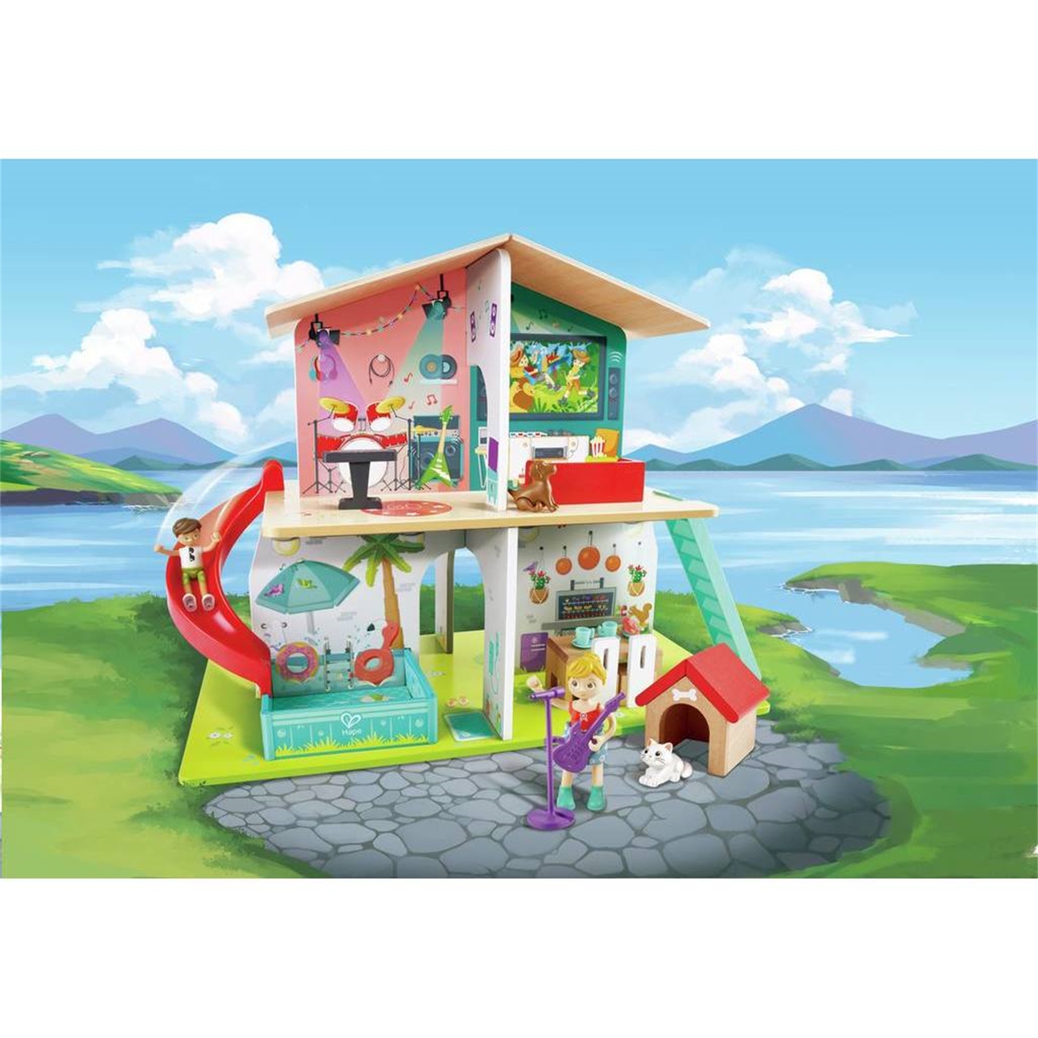 Hape E3411 Interaktives Puppenhaus