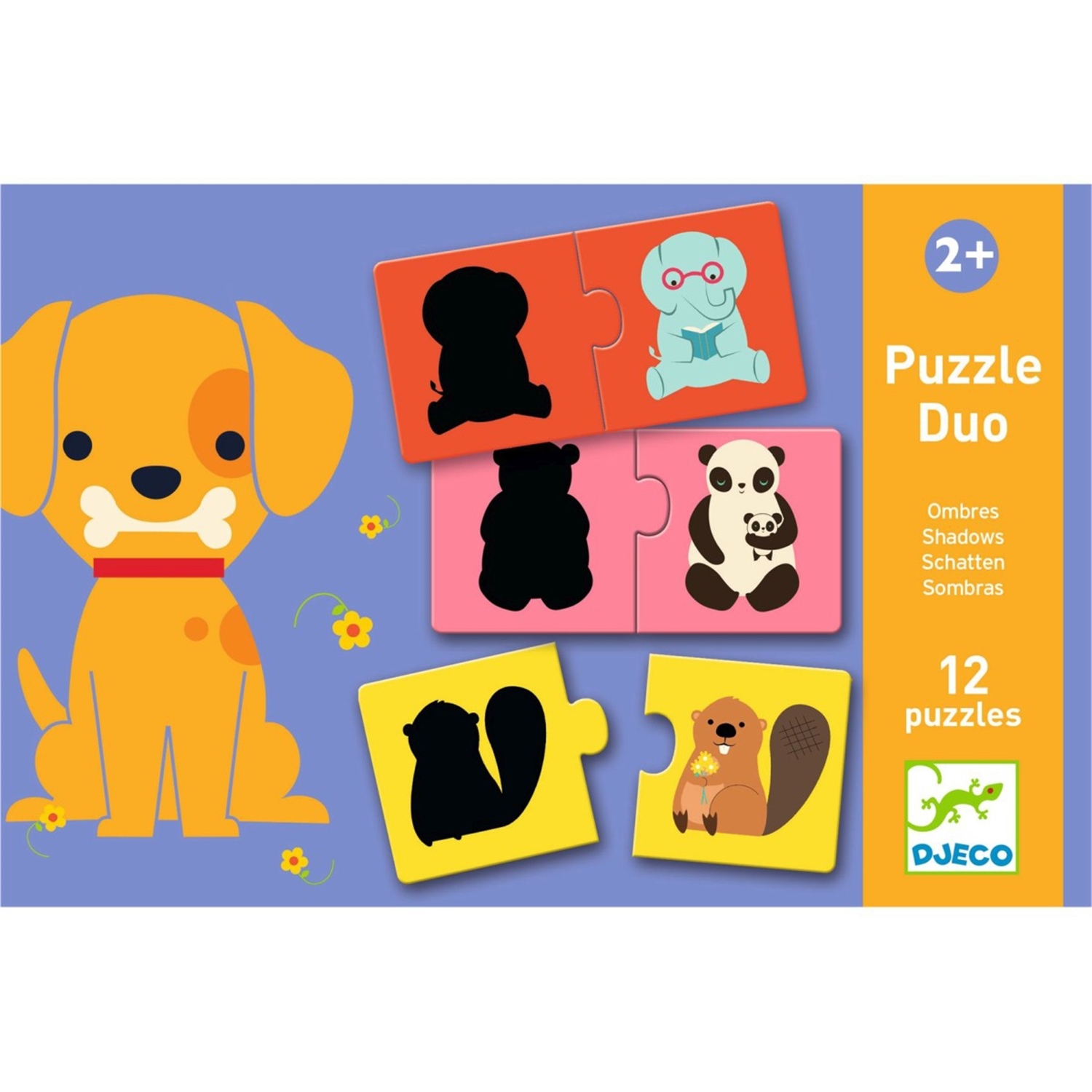 Djeco DJ08187 Lernspiele: Puzzle duo: Schatten