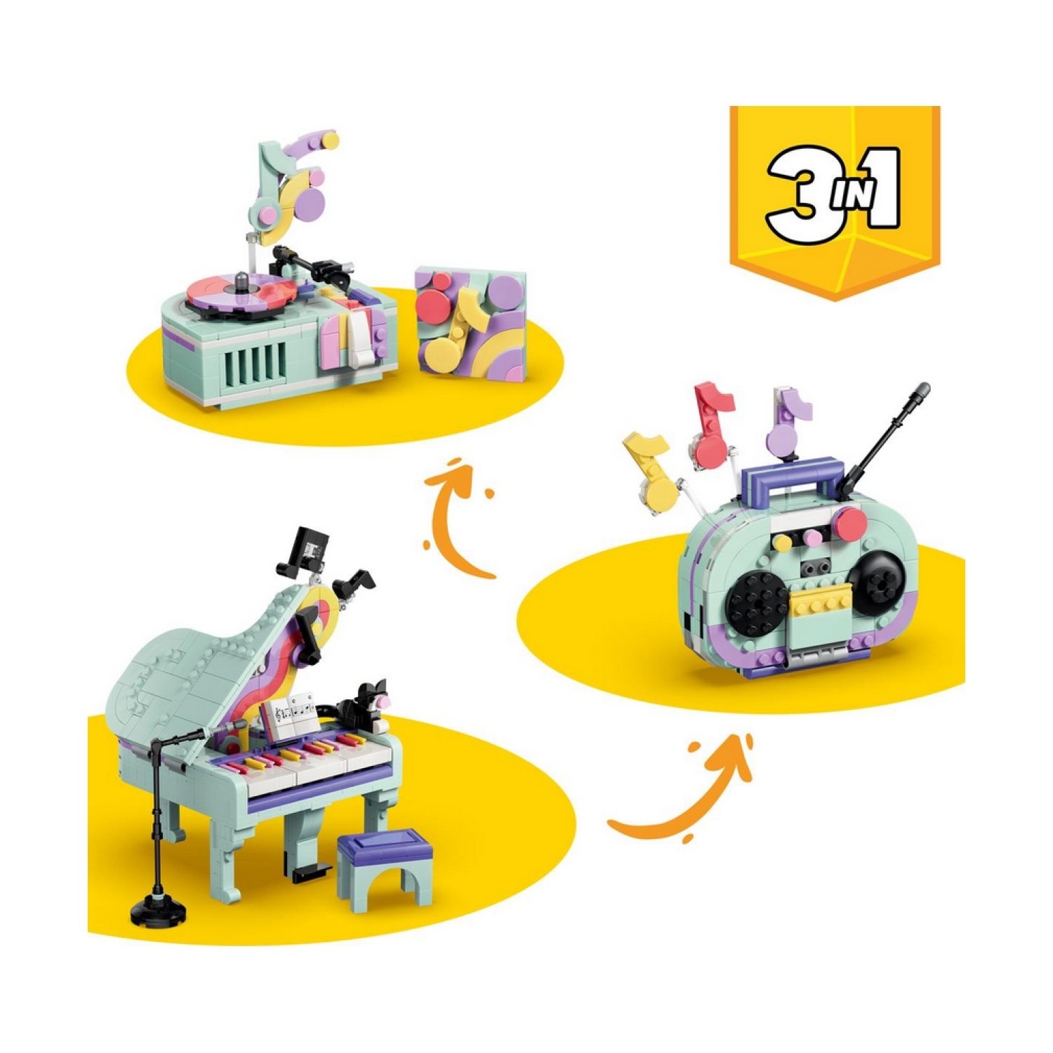 LEGO 31392 Deko-Klavier mit Katze