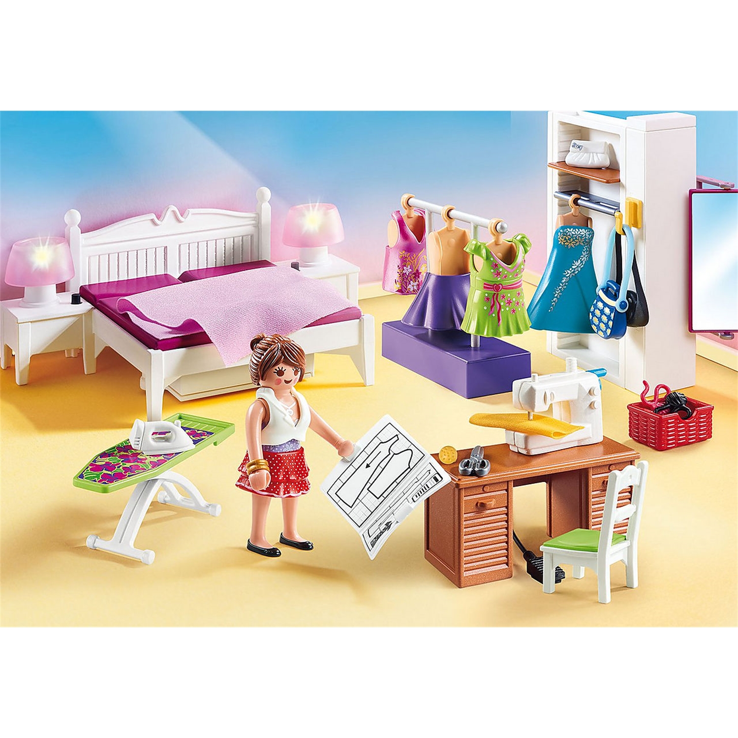 PLAYMOBIL 70208 Schlafzimmer mit Nähecke