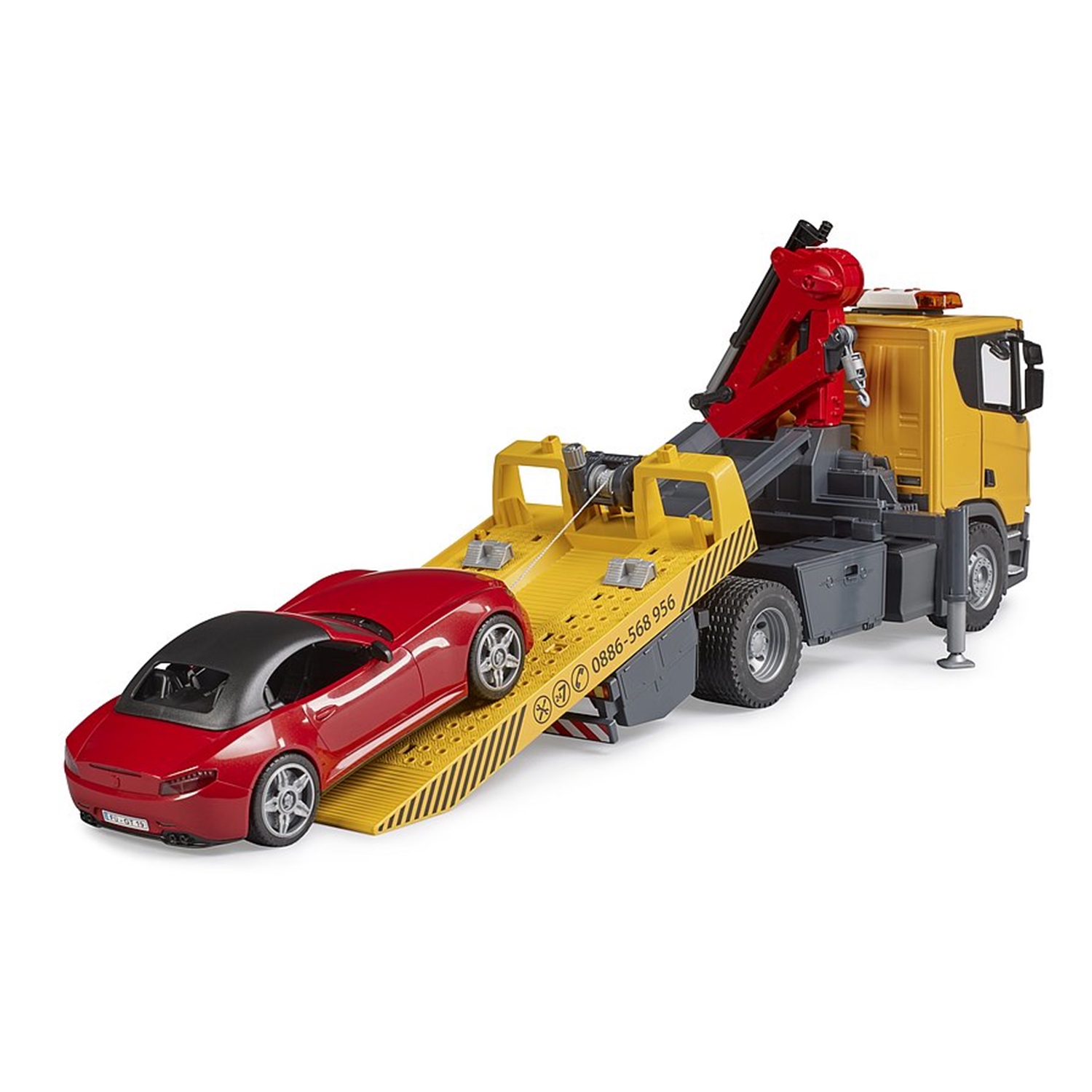 Bruder 03552 Scania Super 560R Abschlepp-LKW m. L+S Modul +