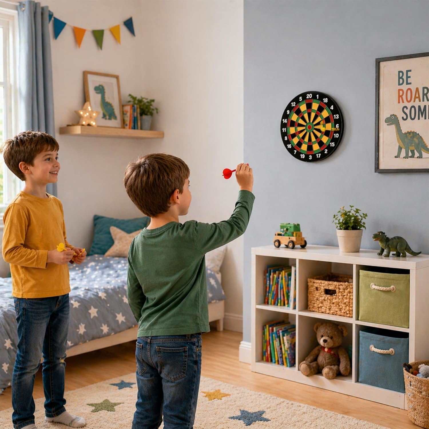 Karella 484501 Dartboard Magnet 40 cm Modell Family inkl. 6 Magne