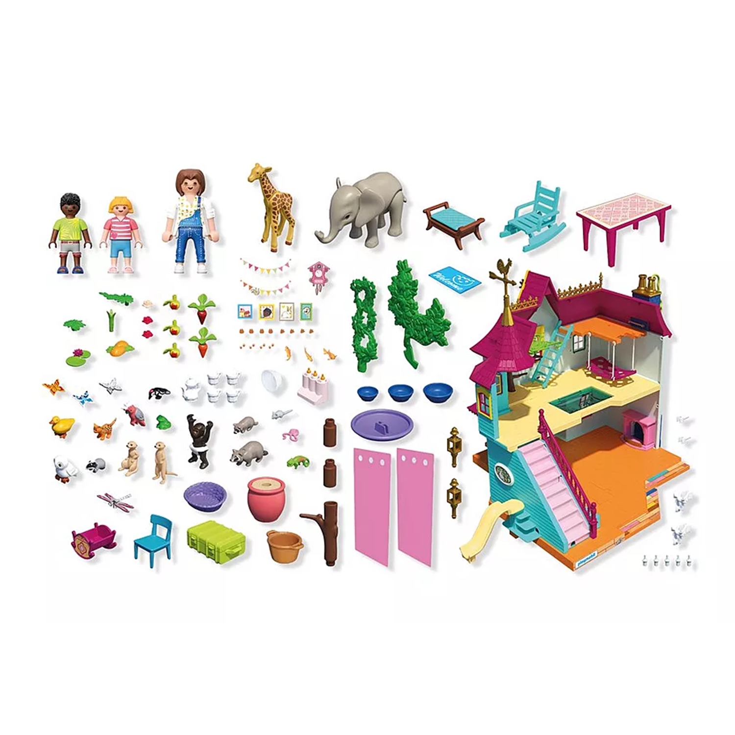 PLAYMOBIL 71852 Animals & Friends Kunterbunte Tiervilla