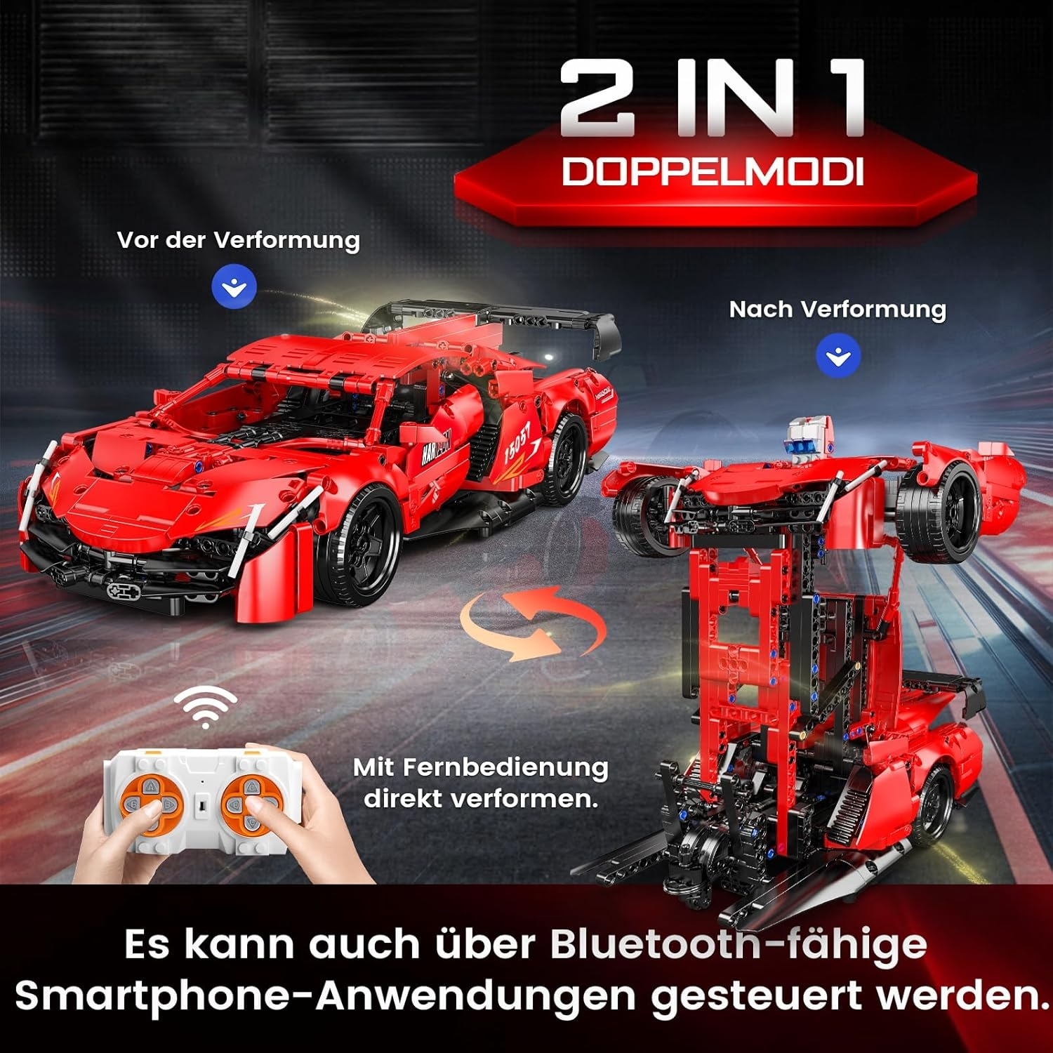 Mould King 15057 Poison Sportwagen/Roboter