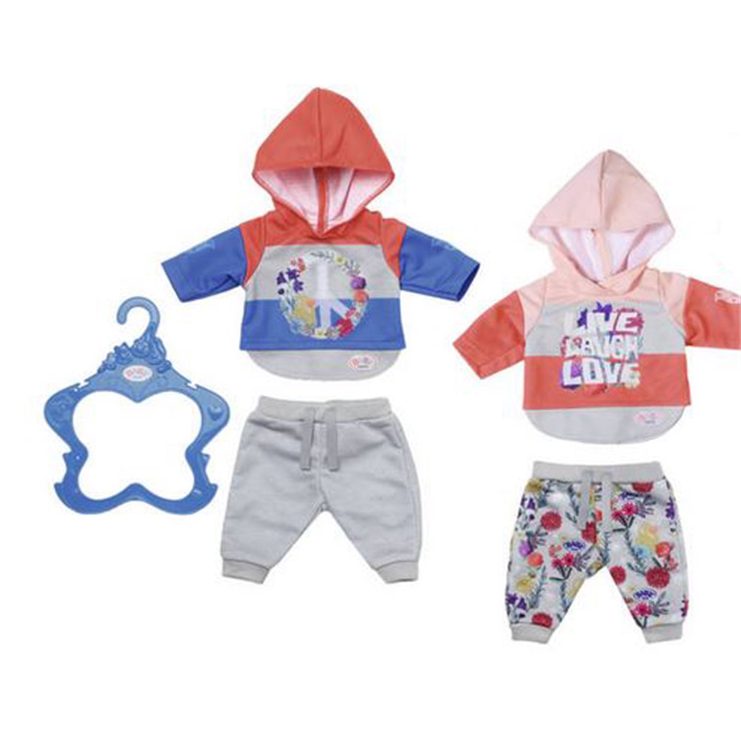 Zapf Creation 826980 BABY born Trend Jogginganzug 43cm