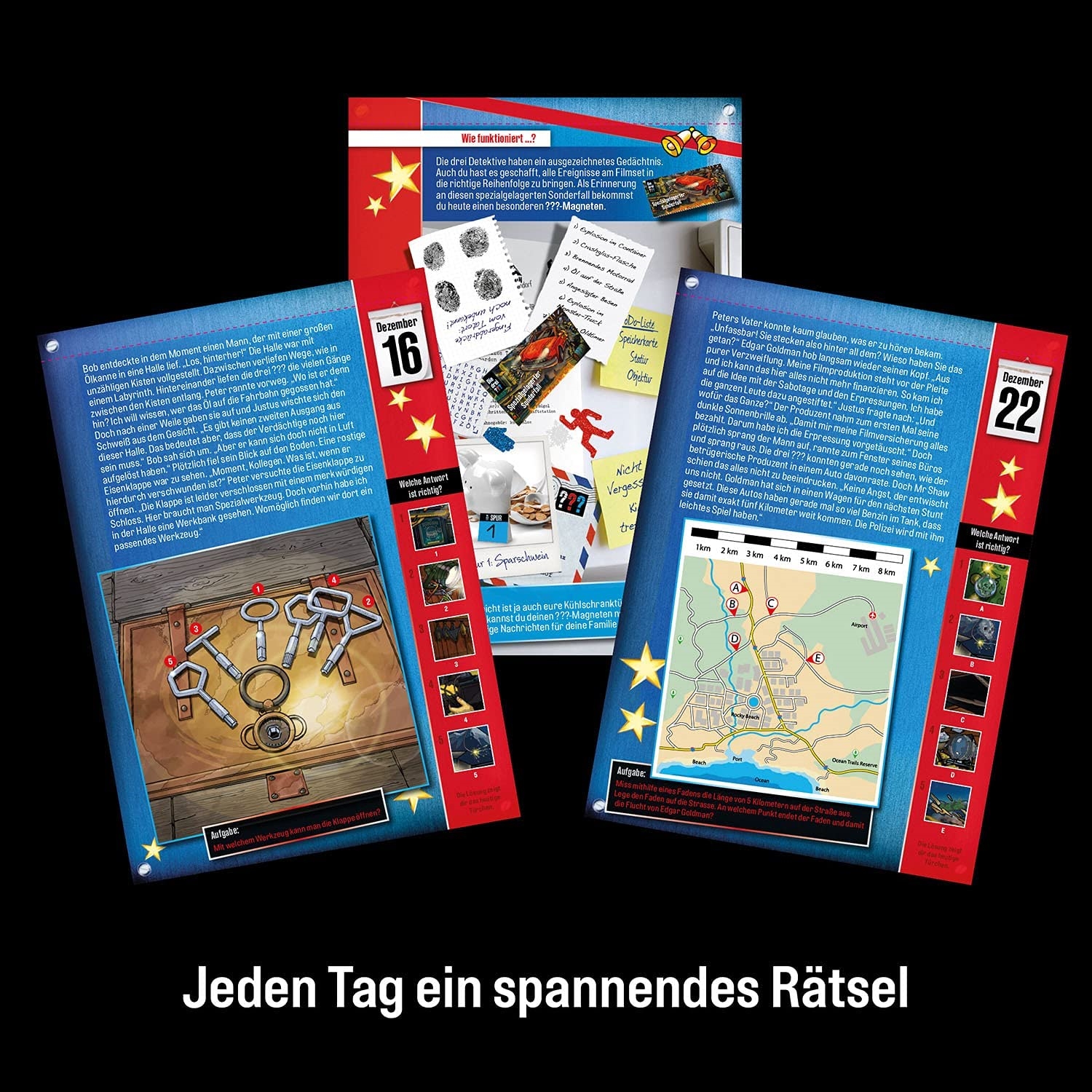 Kosmos 630560 Adventskalender Die drei ???