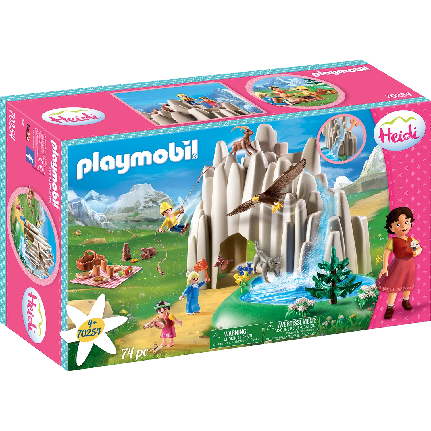 PLAYMOBIL 70254 Am Kristallsee mit Heidi, Peter und Clara –