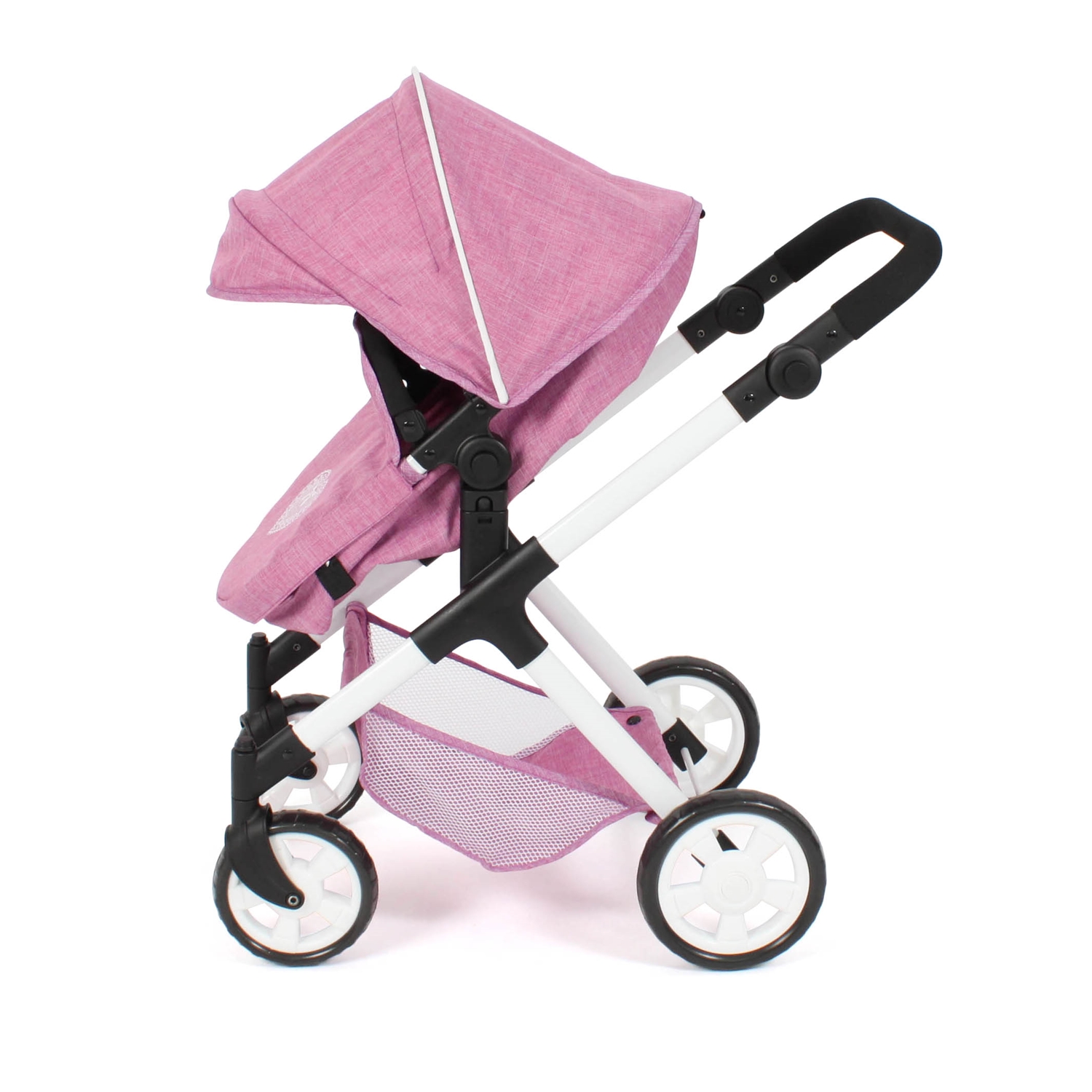 Bayer Chic 2000 567-62 Kombi Puppenwagen Mila, Jeans pink