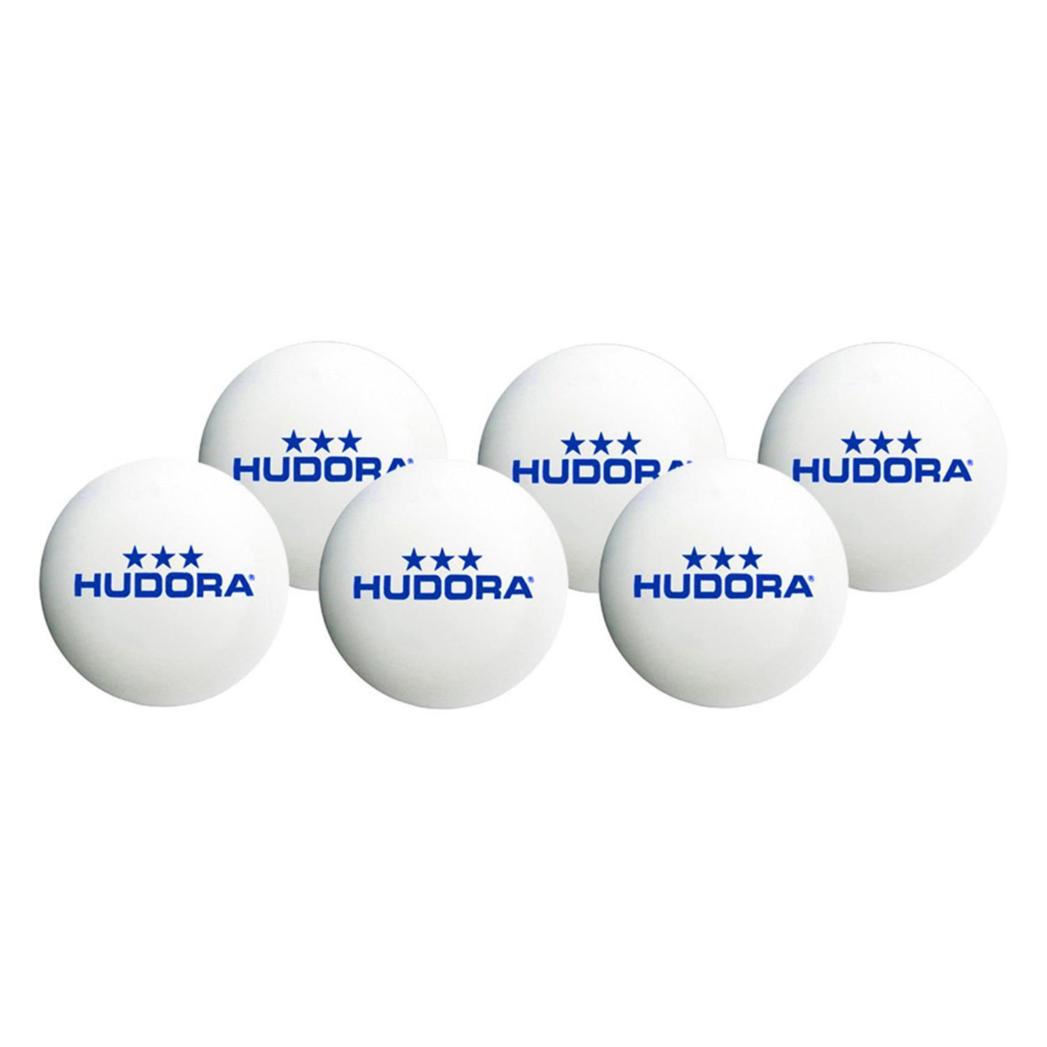 Hudora 76277 Tischtennisbälle ***, 6 Stück