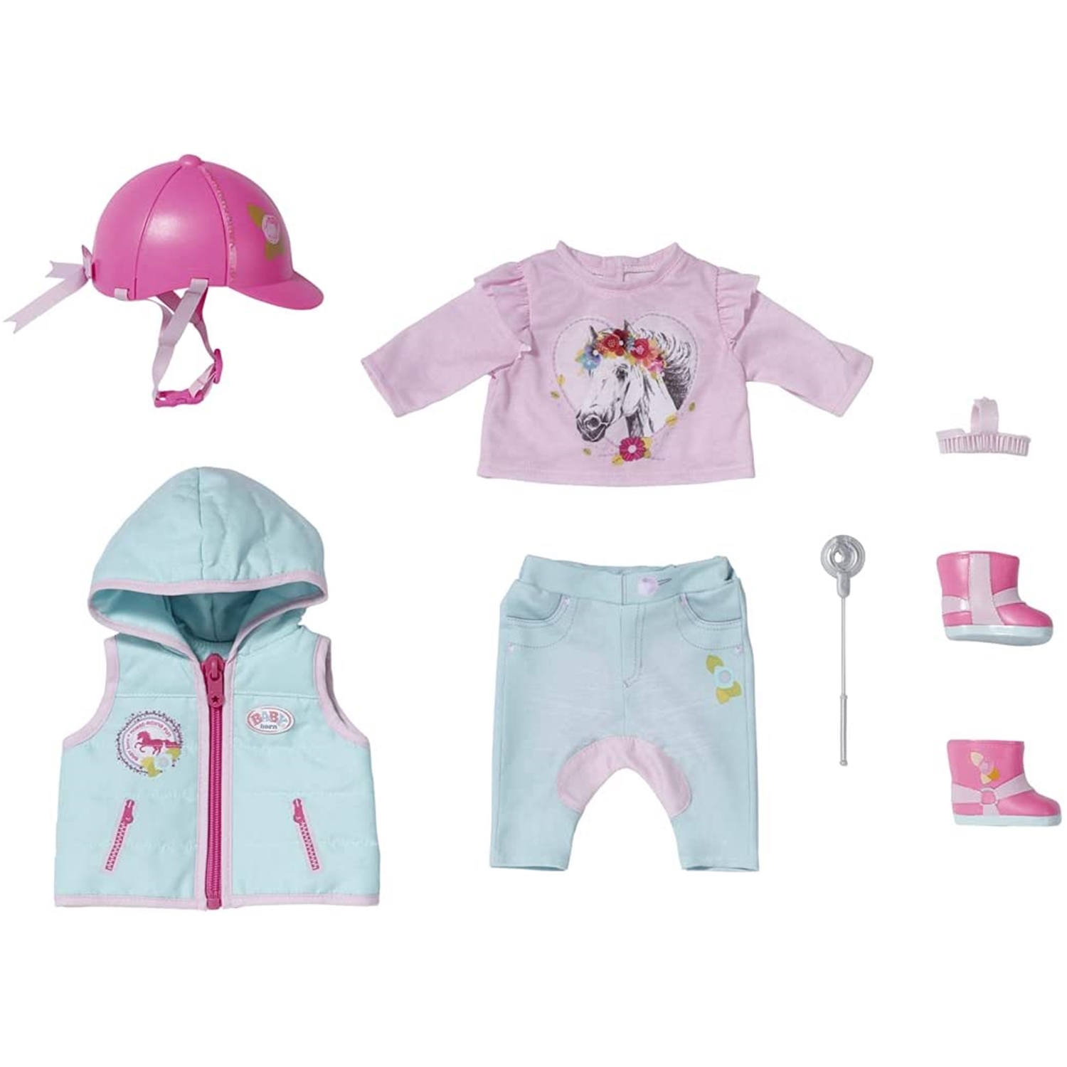 Zapf Creation 831175 BABY born Deluxe Reitoutfit