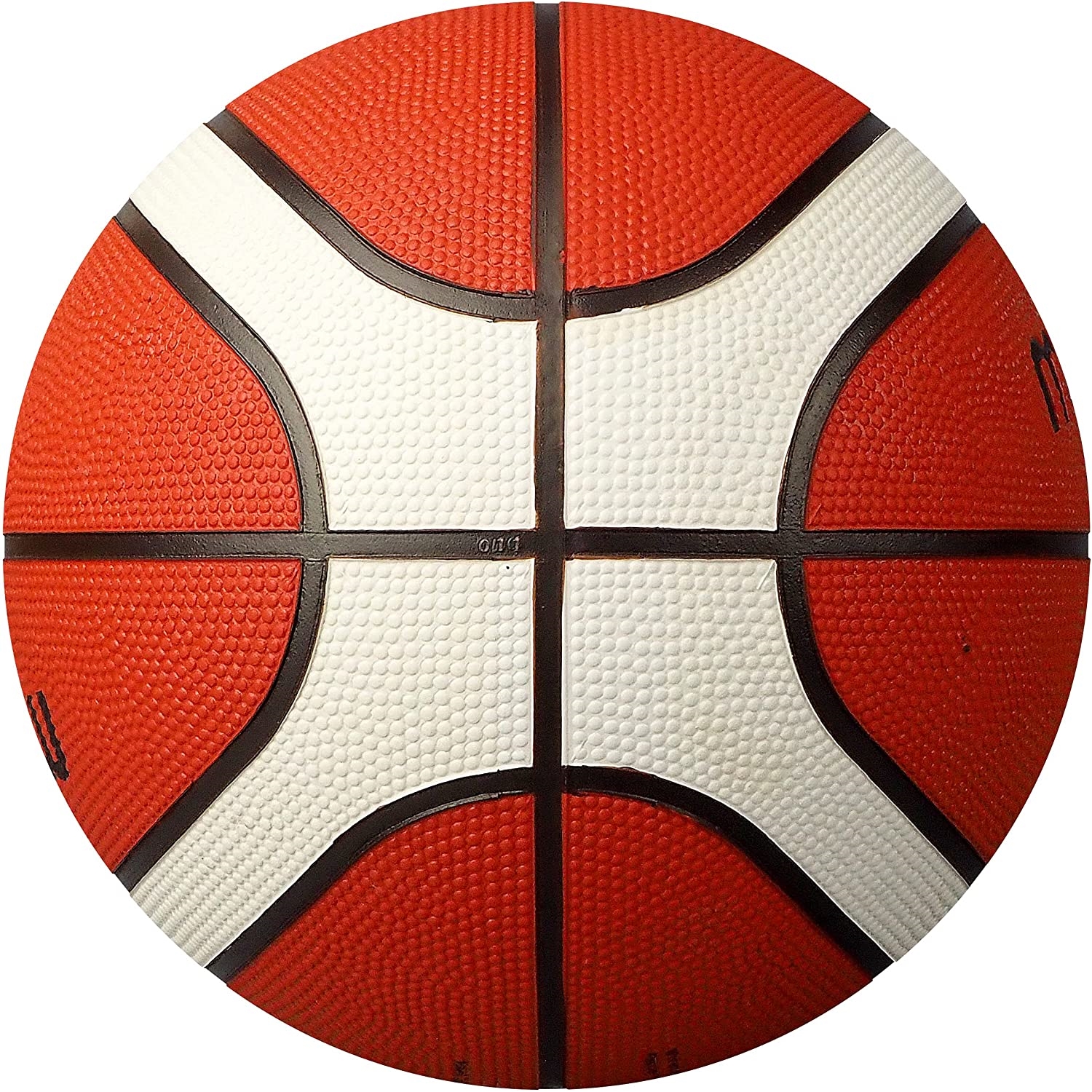 Molten B7G2000 Trainingsball, Gummi, griffig, 12 Felder, FIBA APP