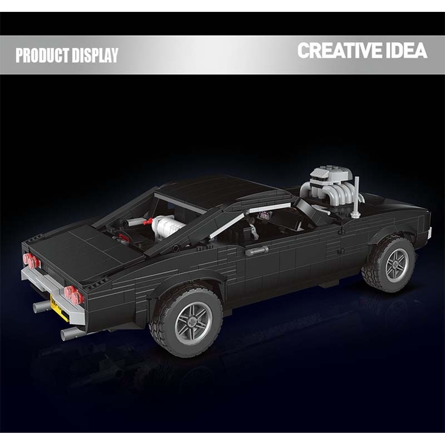 Mould King 10028 Charger Amerikanisches Muscle Car