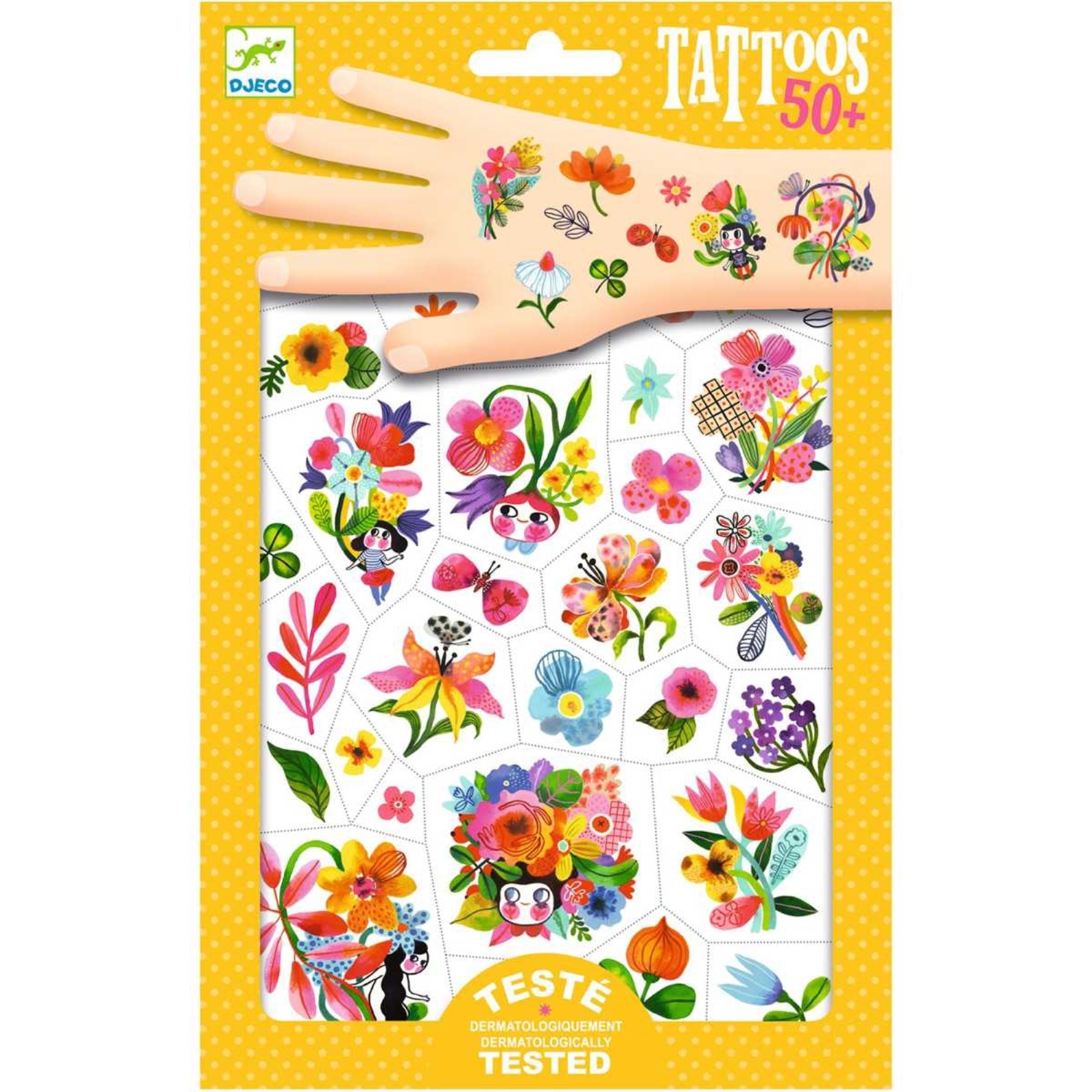 Djeco DJ09616 Tattoos: Blumepracht