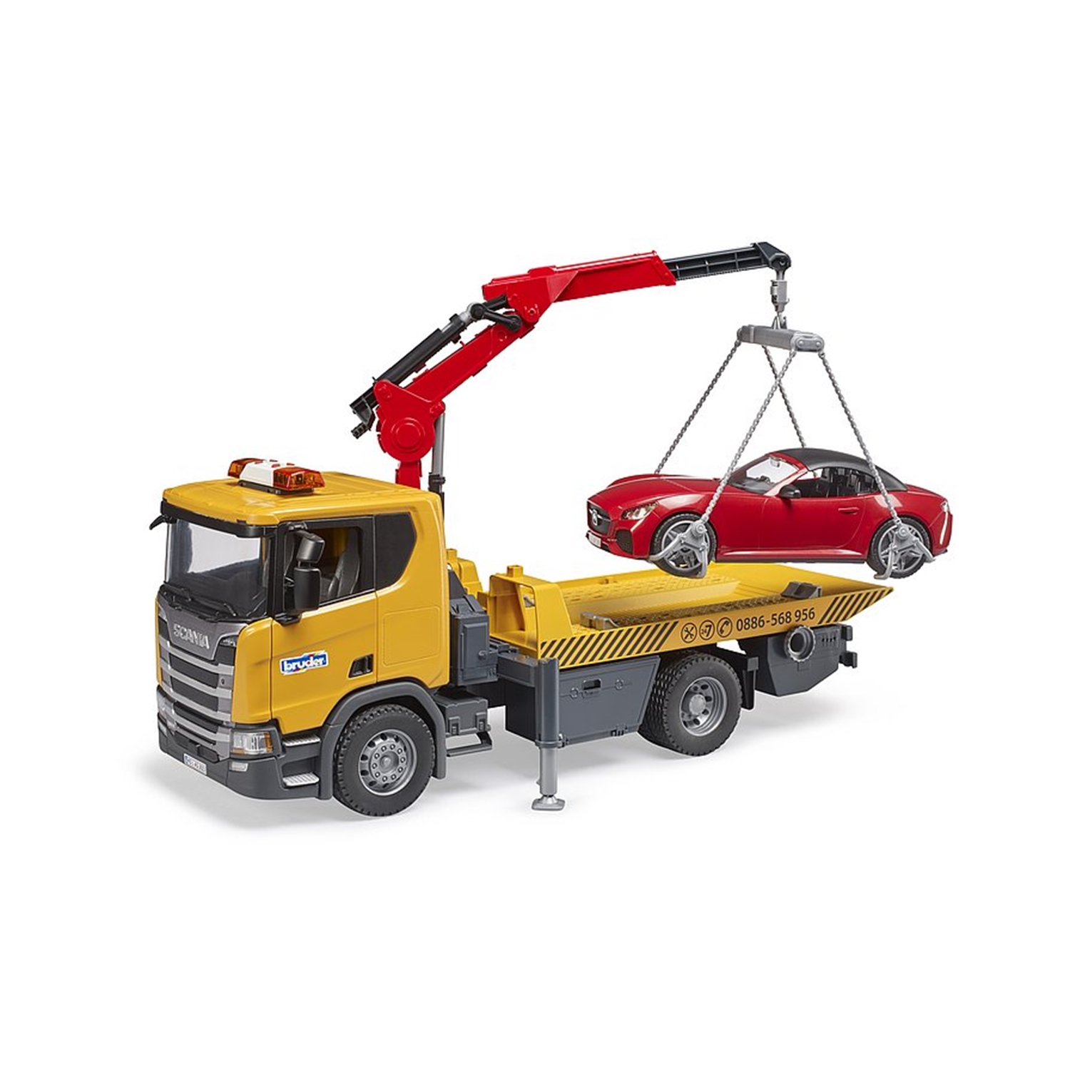 Bruder 03552 Scania Super 560R Abschlepp-LKW m. L+S Modul +