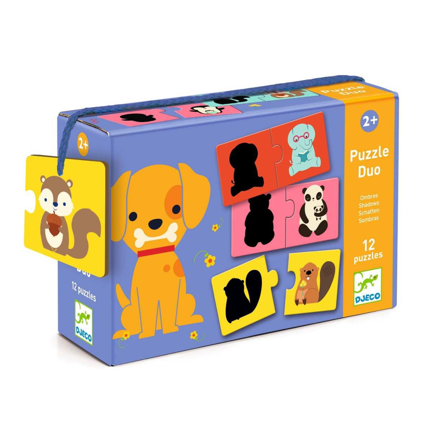 Djeco DJ08187 Lernspiele: Puzzle duo: Schatten