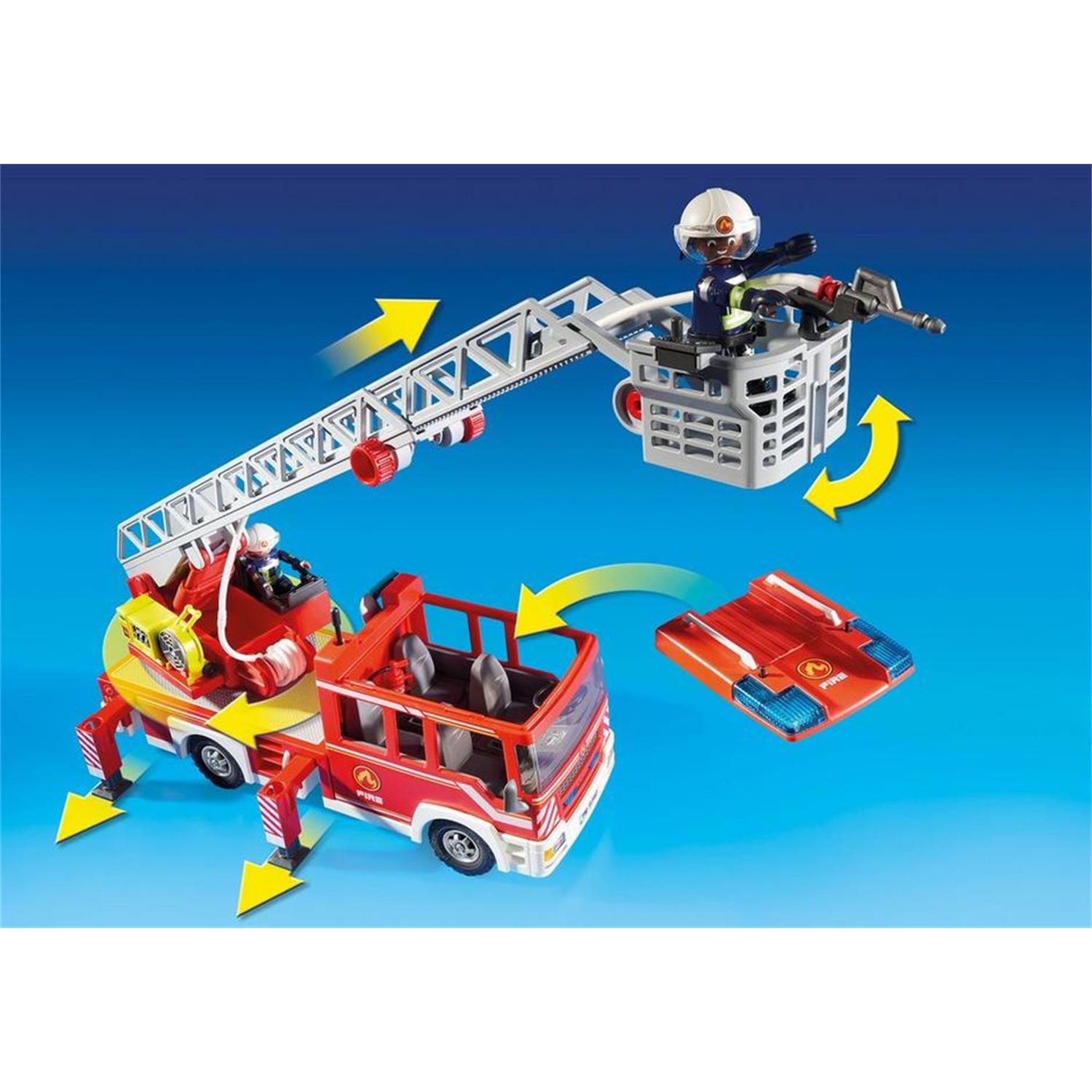 PLAYMOBIL 9463 Feuerwehr-Leiterfahrzeug