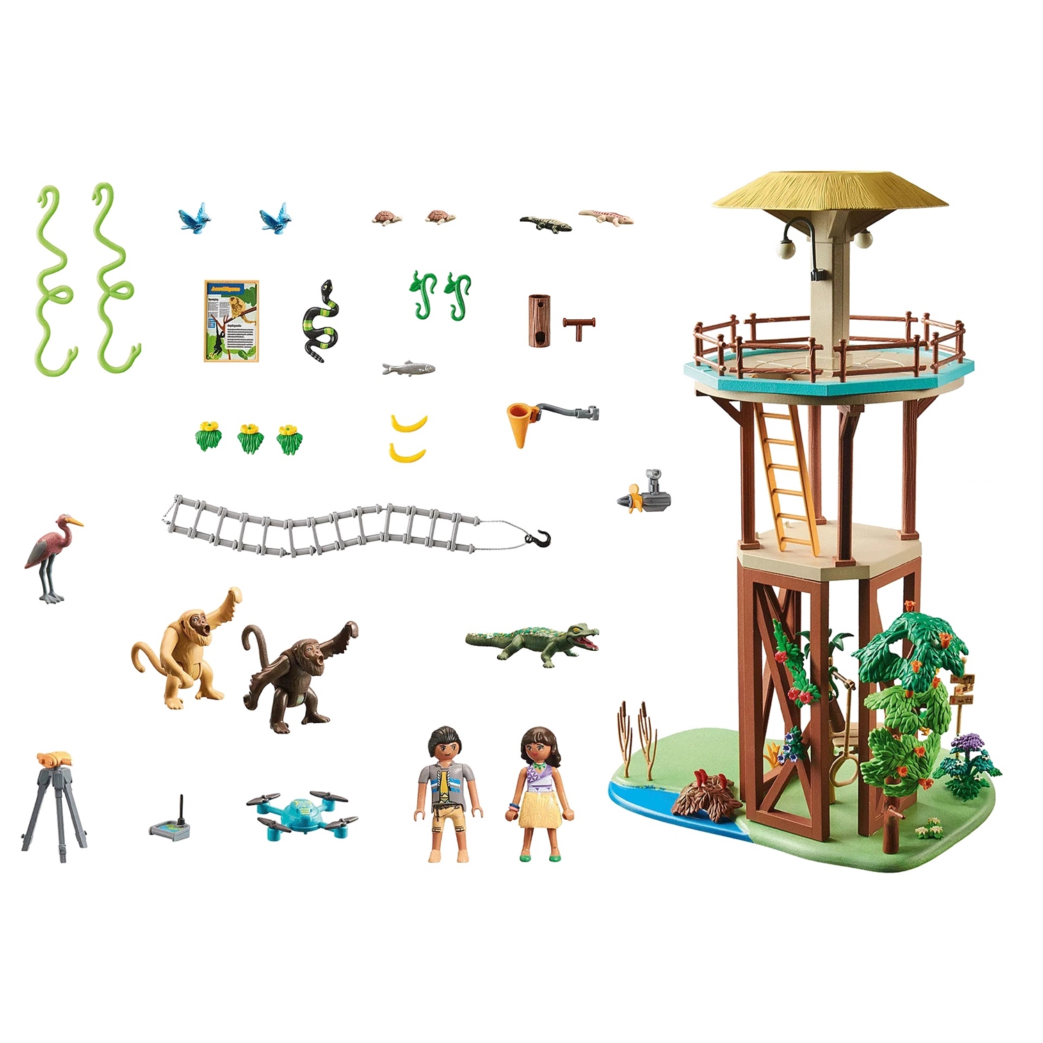 PLAYMOBIL 71008 Wiltopia - Forschungsturm mit Kompass